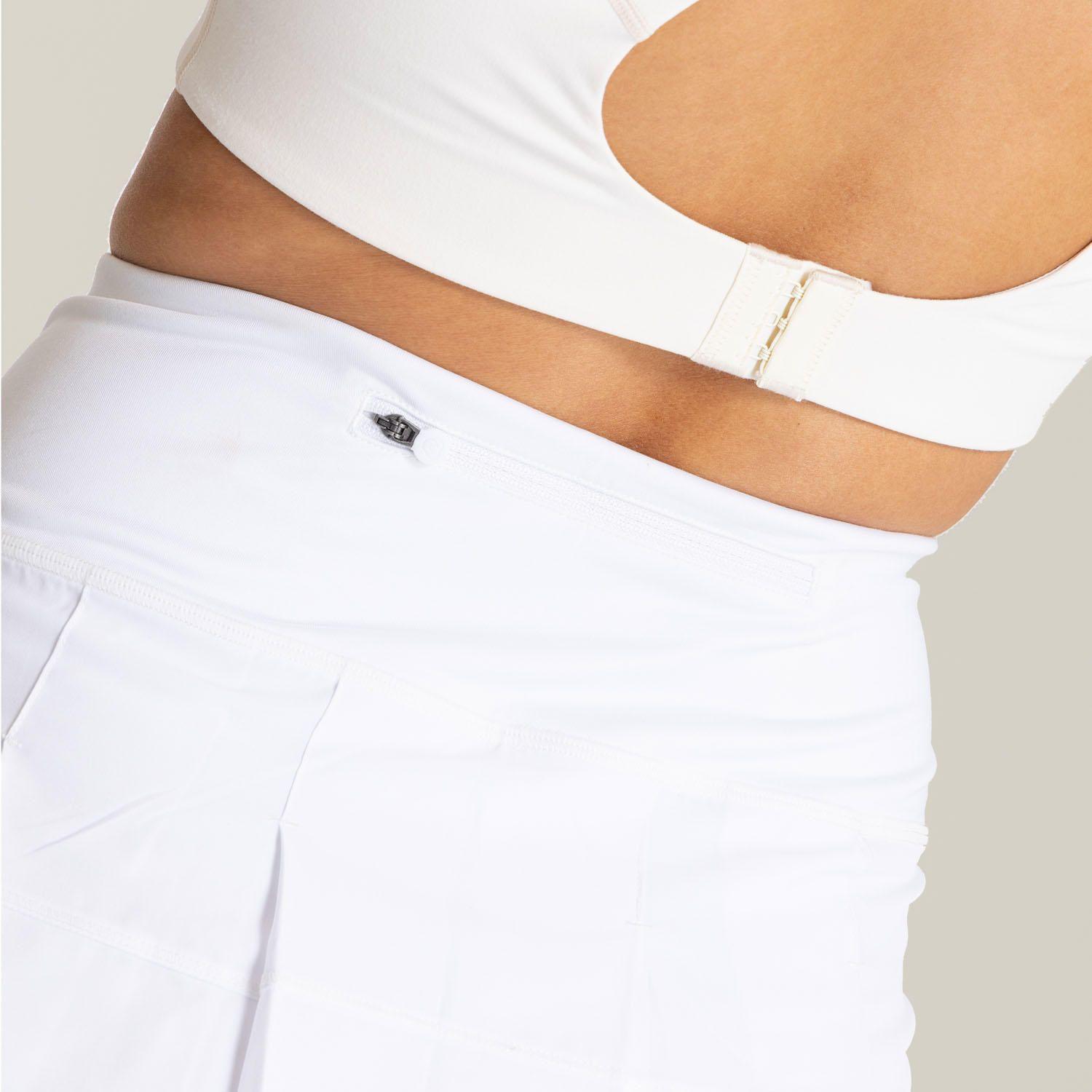 Falda Pádel Mujer Skirt W/Inner Legg Blanco-5