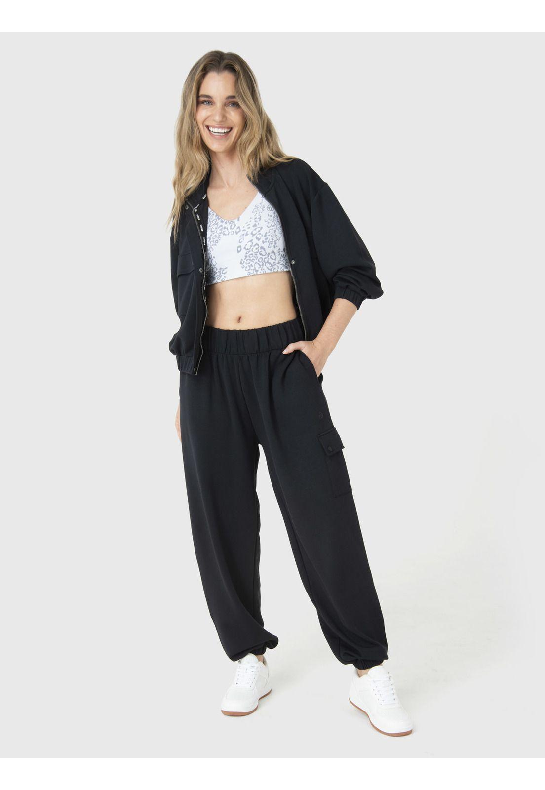 Polerón Mujer Modal Sweatshirt Negro-1