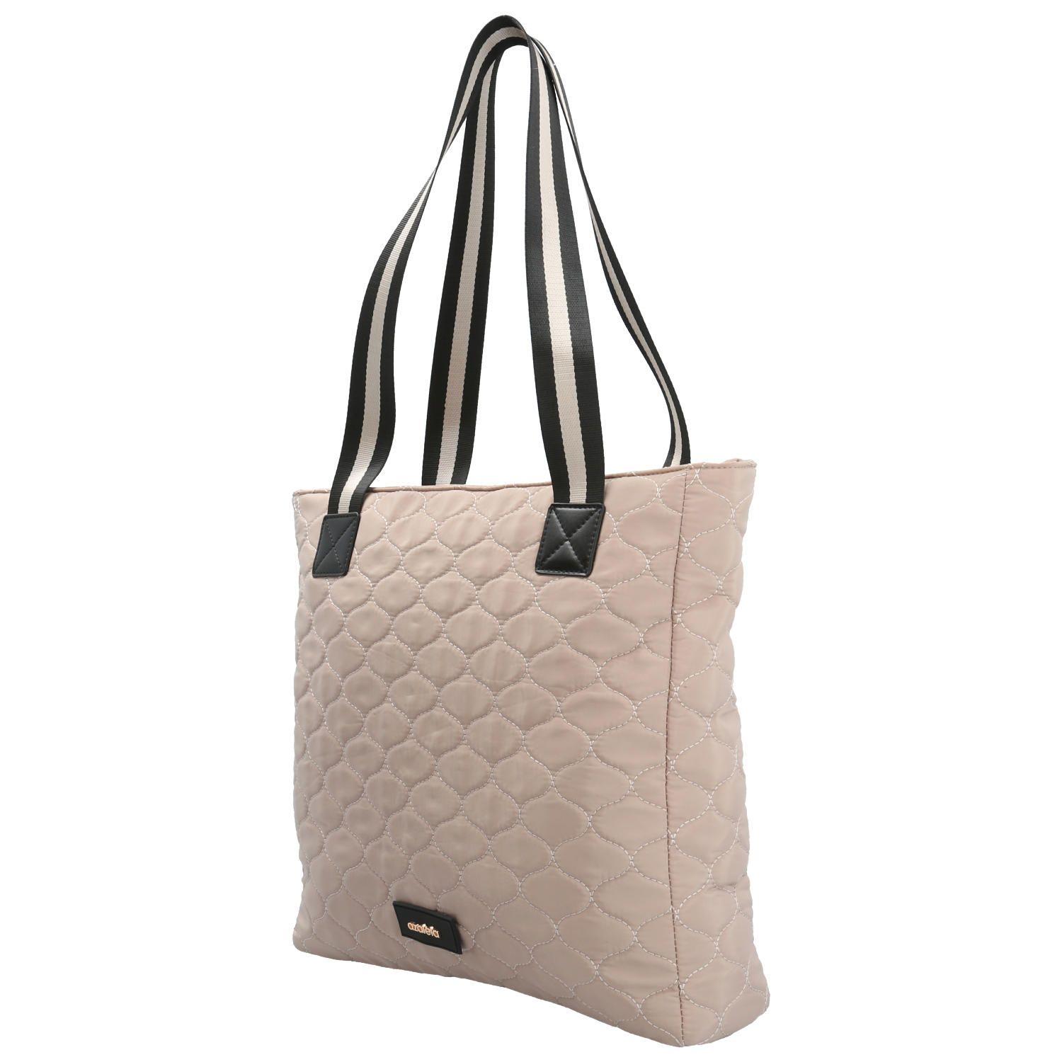 Cartera Banda Tote Beige Mujer-1