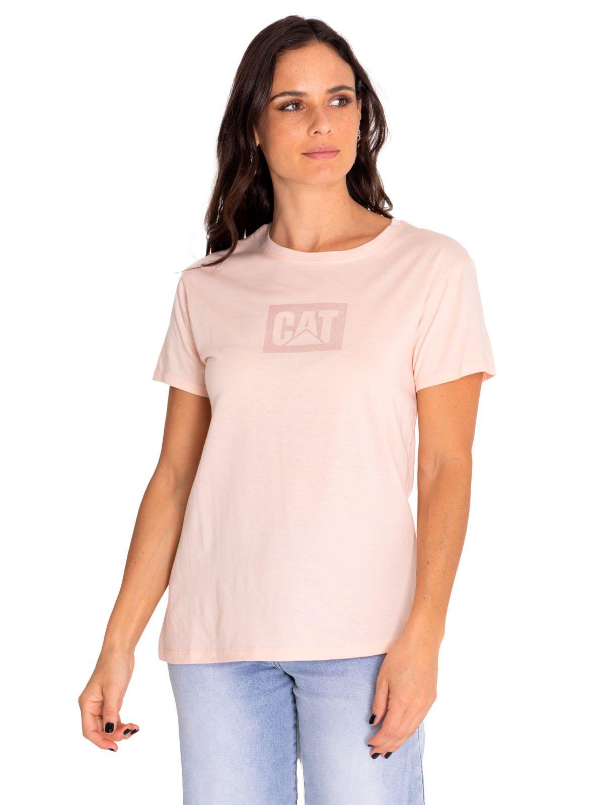 Polera Manga Corta Mujer Metallic Logo Rojo-0