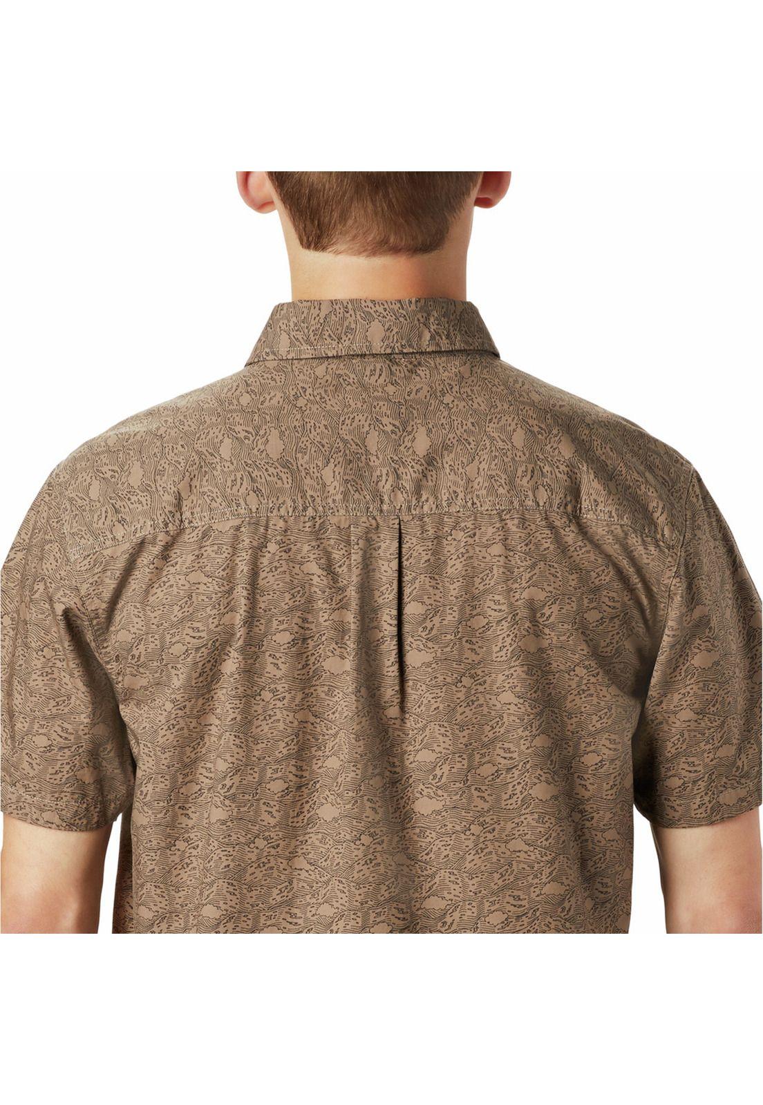 Camisa M/C Hombre Conness Lakes Café-3