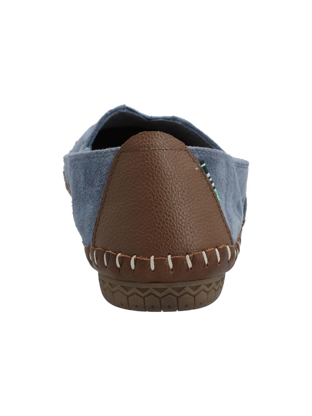Slip On Cuero Mujer Laurie Azul-6