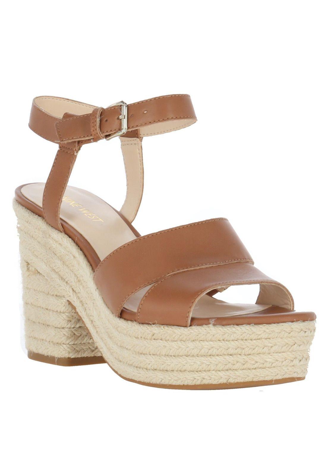 Sandalia Sabinien Dark Natural Nine West-1