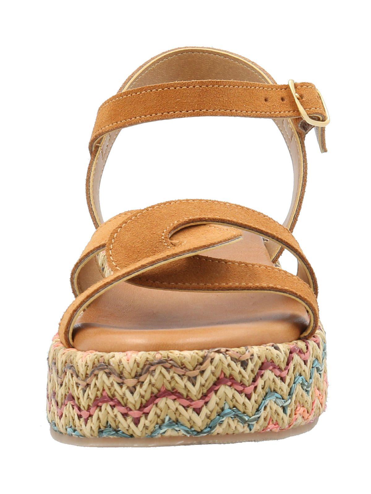 Sandalia Cuero Mujer Clavel Multicolor -3