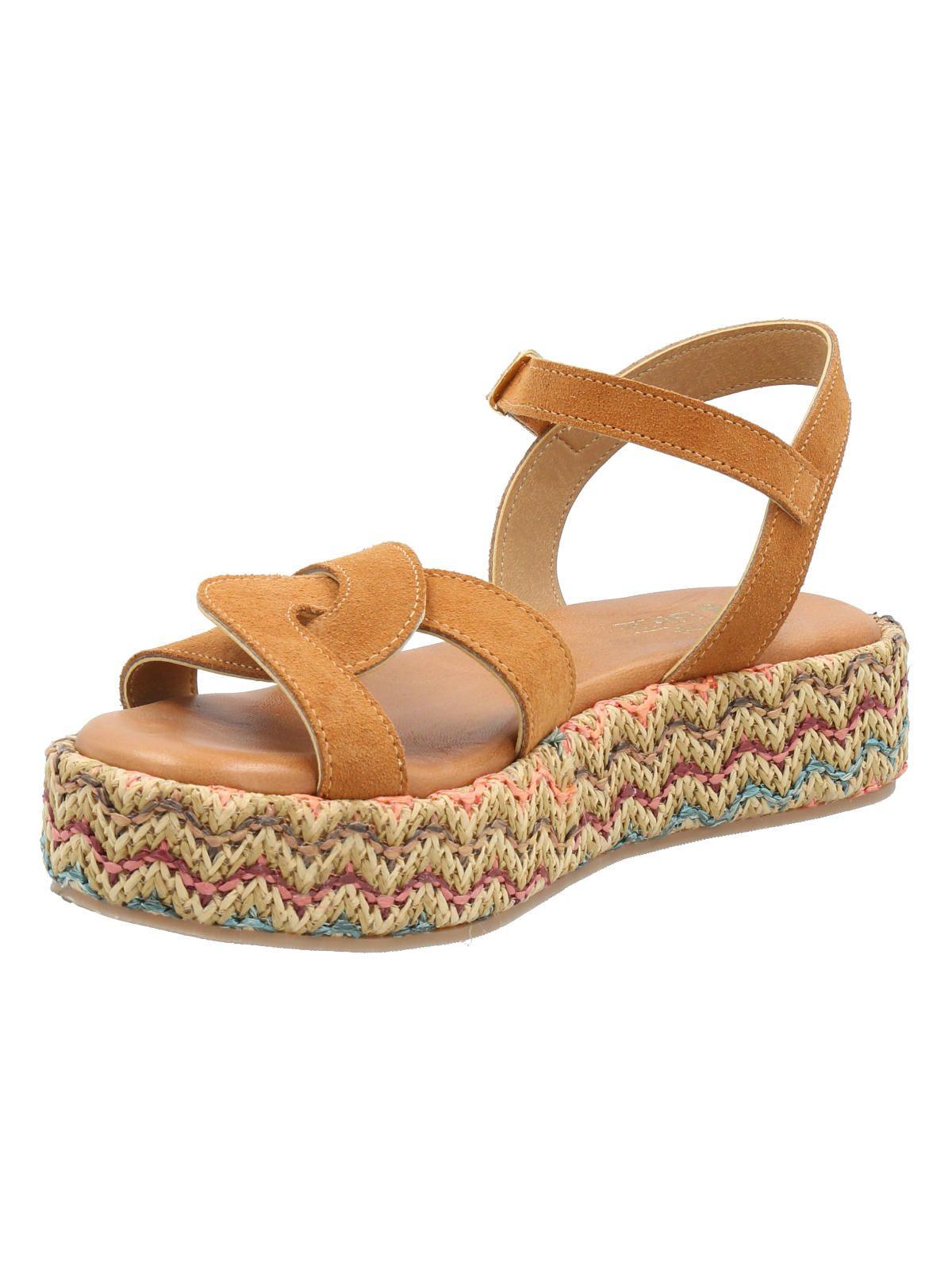 Sandalia Cuero Mujer Clavel Multicolor -4