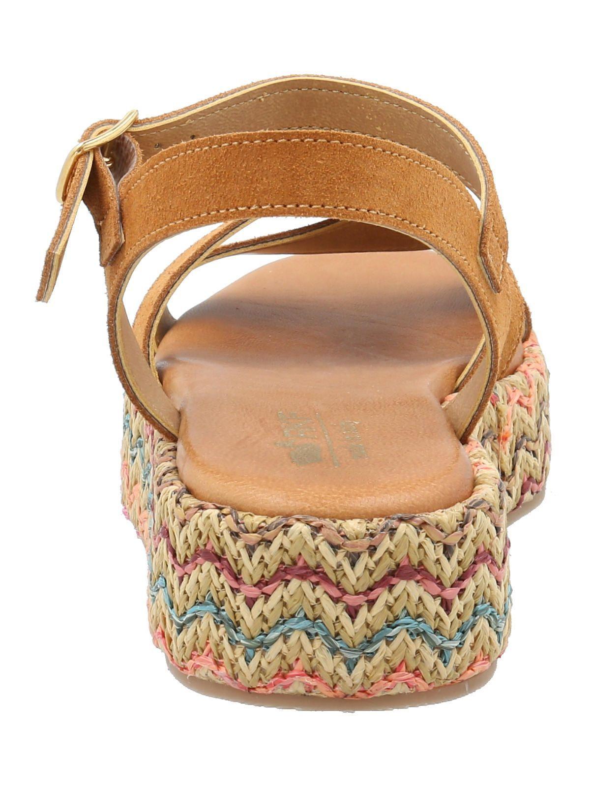 Sandalia Cuero Mujer Clavel Multicolor -6