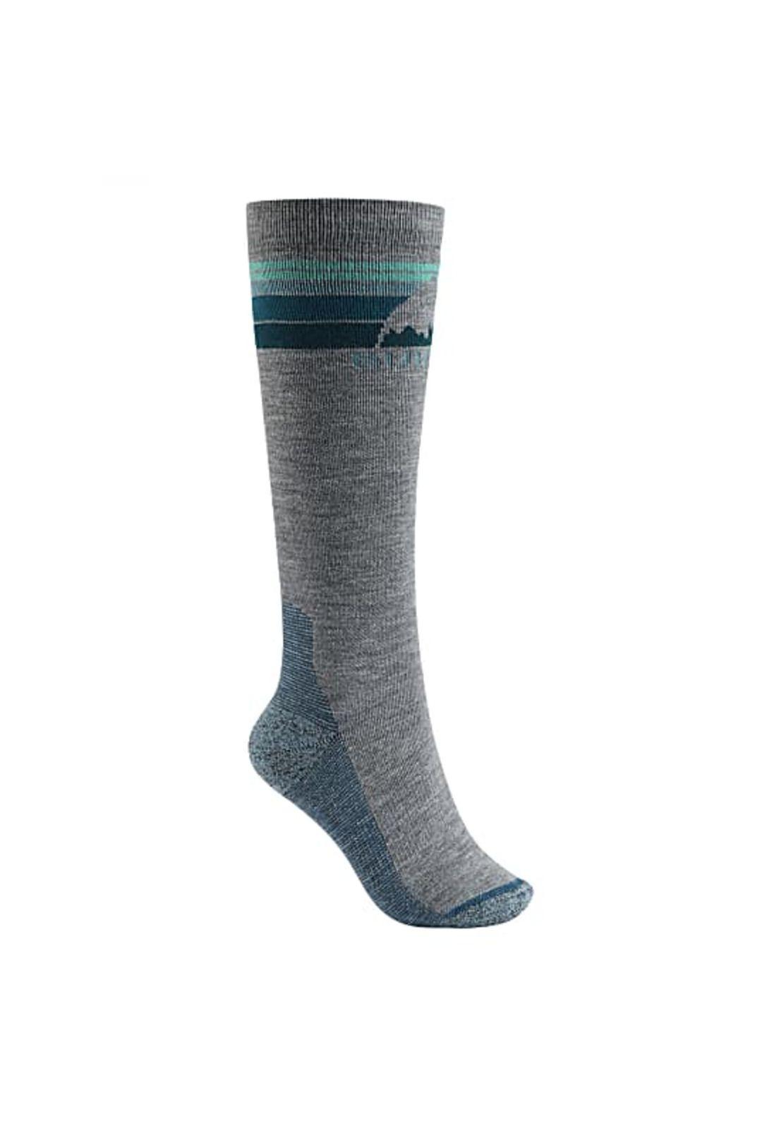 Calcetin De Ski W Emblem Mdwt Socks Gris Mujer Burton-0