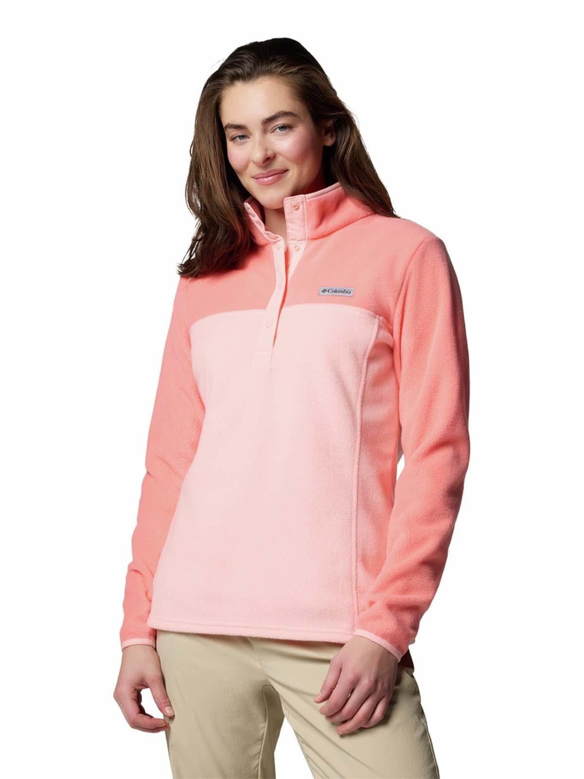 Polar Mujer Benton Springs Half Snap Rosado-0