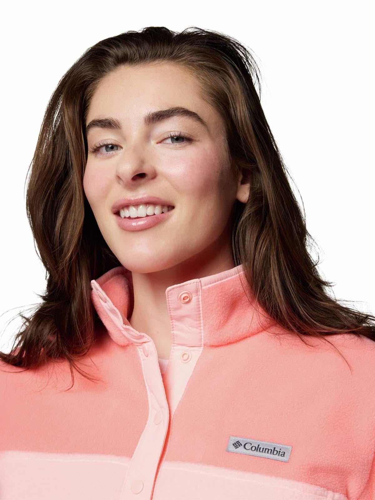 Polar Mujer Benton Springs Half Snap Rosado-3