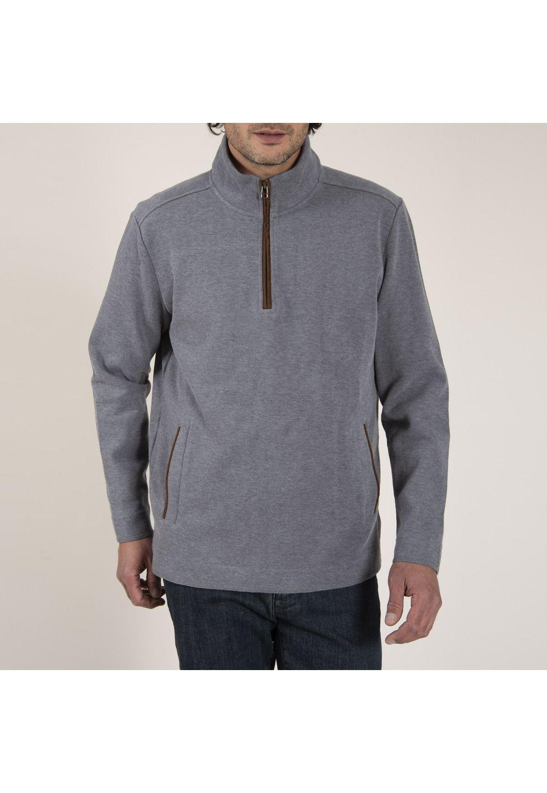 Hoddie Masculino Doble Algodón Organico Azul-1