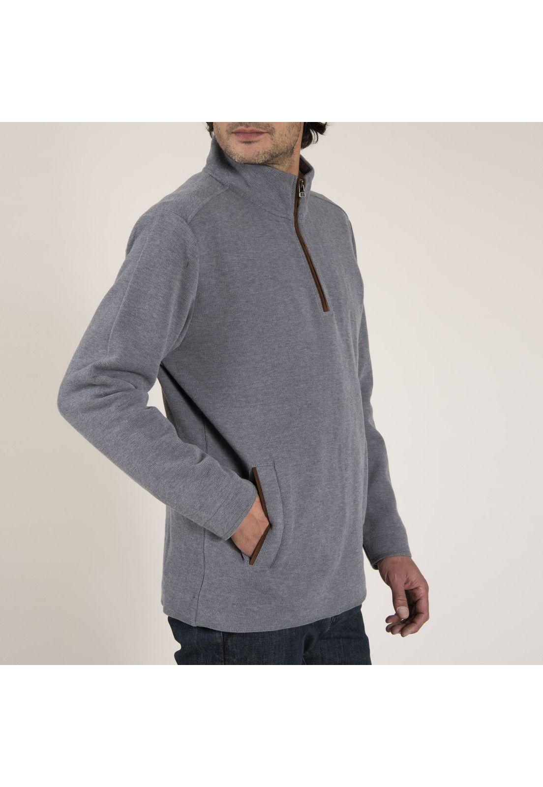 Hoddie Masculino Doble Algodón Organico Azul-2