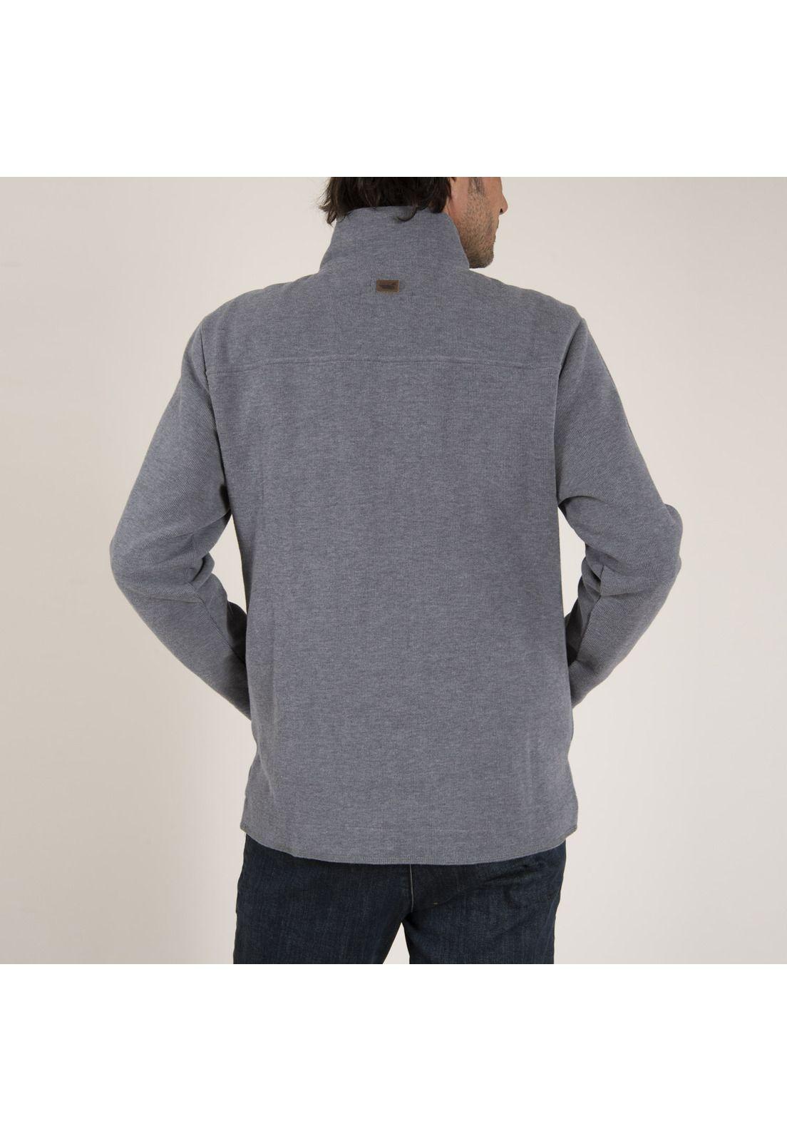 Hoddie Masculino Doble Algodón Organico Azul-3