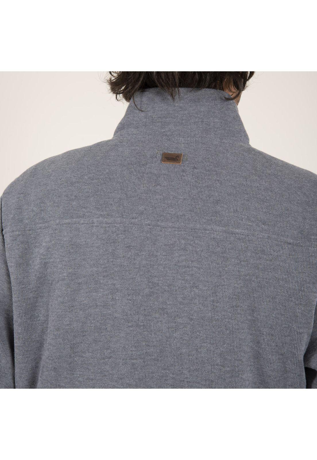 Hoddie Masculino Doble Algodón Organico Azul-4