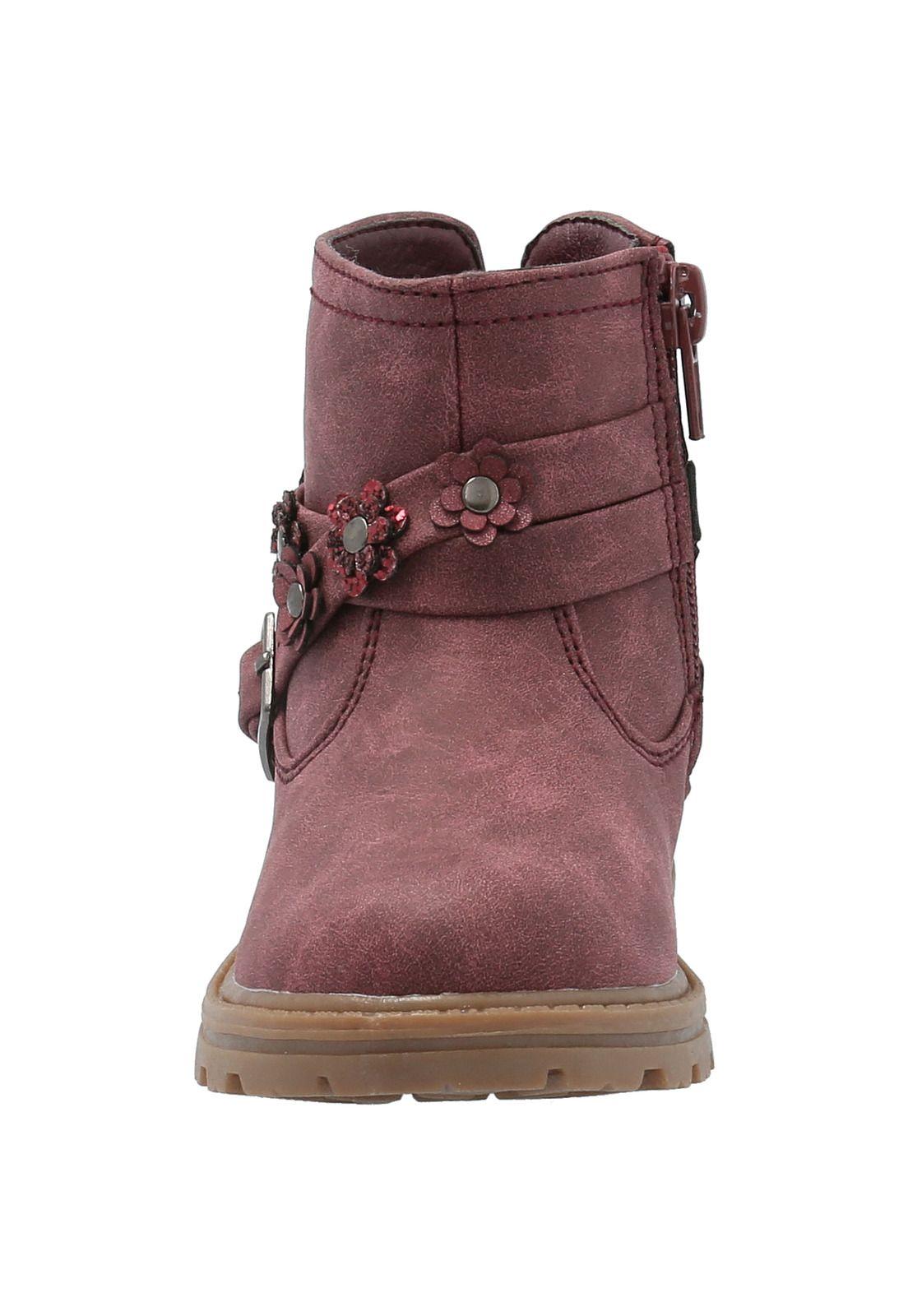 Botín Niña Casiopia Burdeo-2