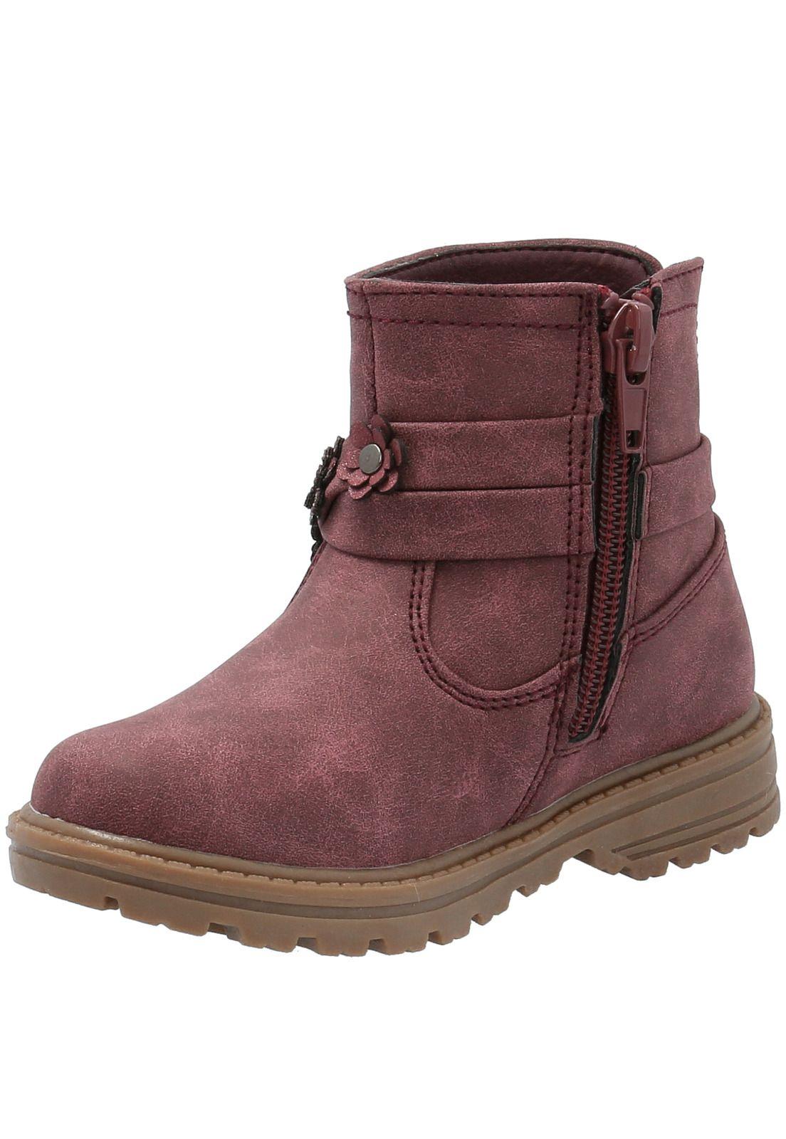 Botín Niña Casiopia Burdeo-3