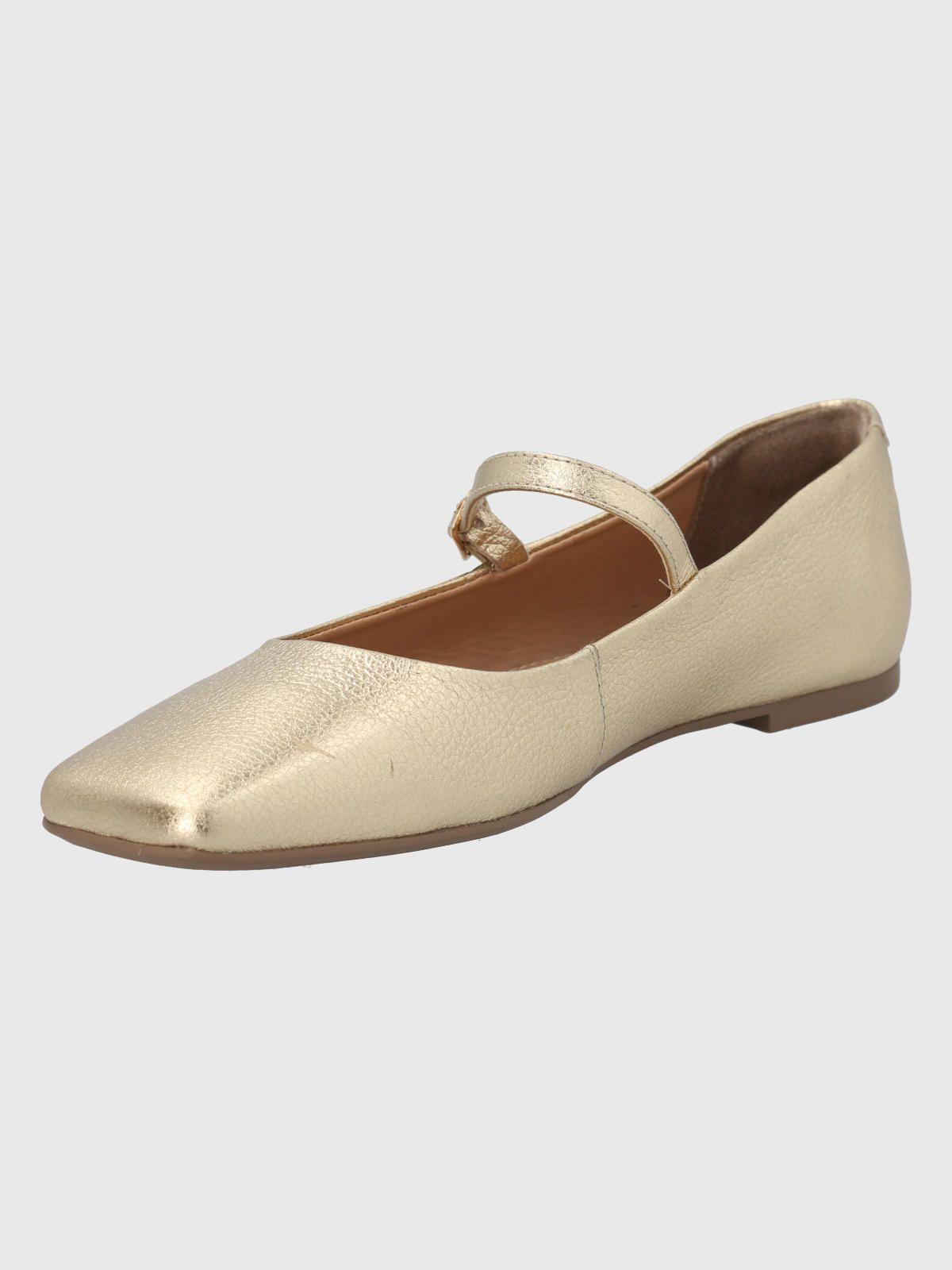 Zapato Cuero Dorado Mujer Lovere -3