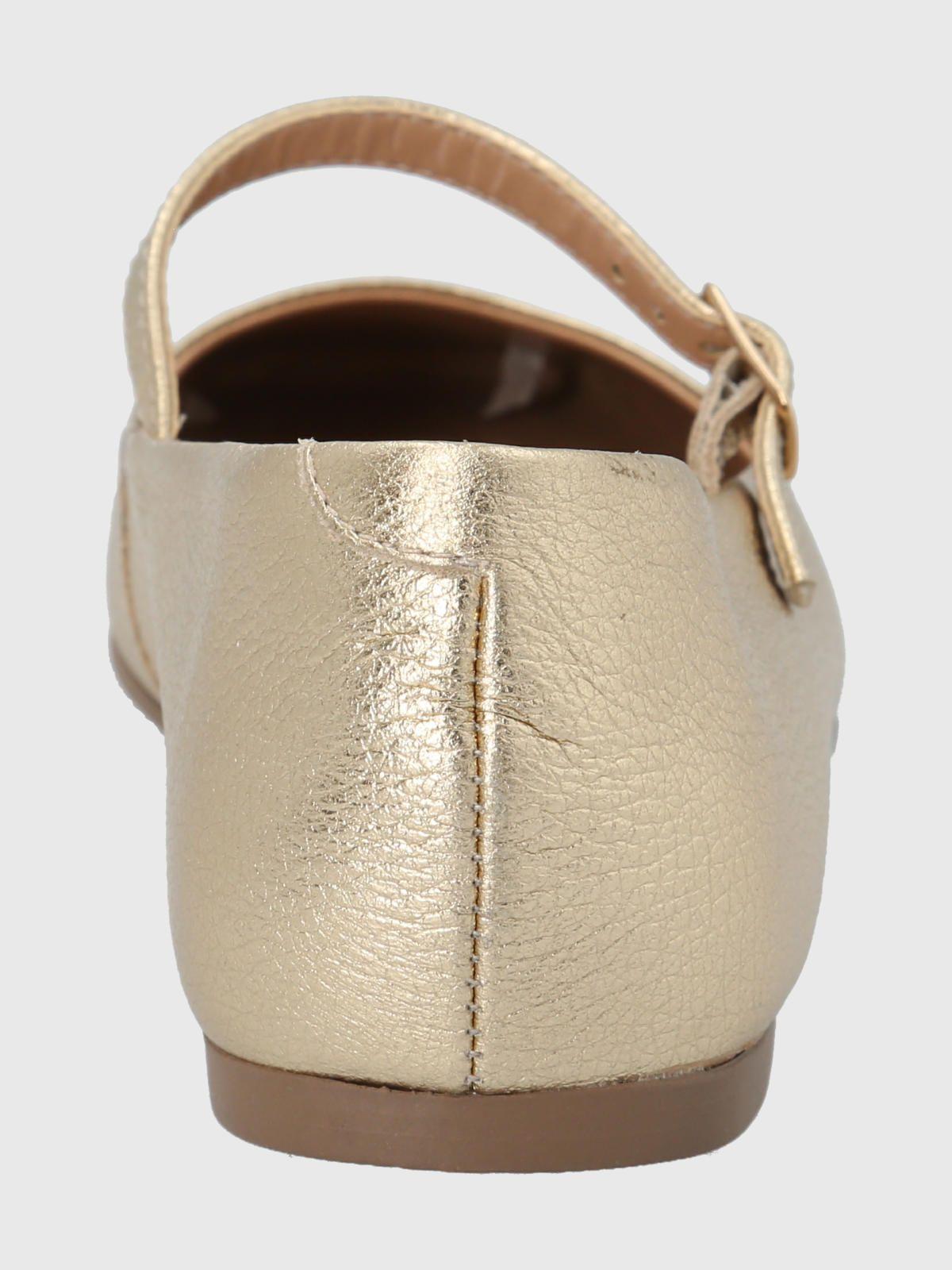 Zapato Cuero Dorado Mujer Lovere -5