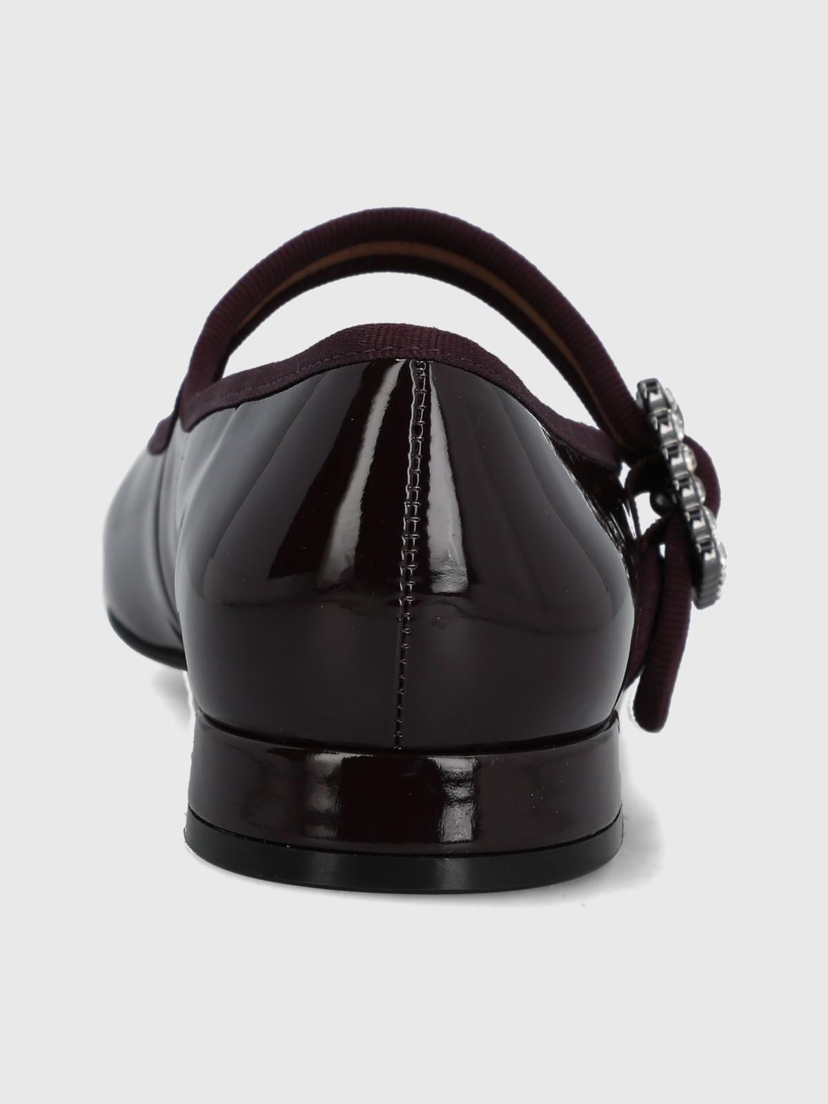 Ballerina Sintetico Mujer Hully Rojo-6