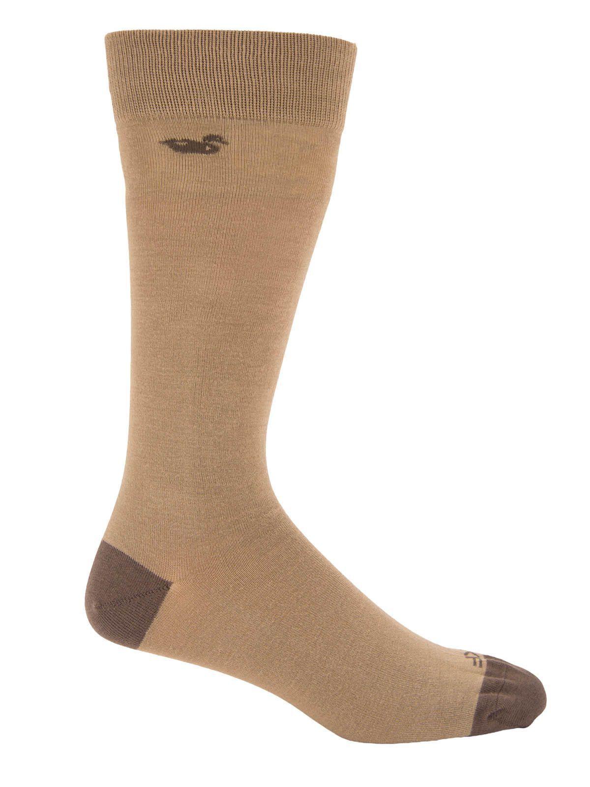 Calcetin Bambú Hombre Lg Simple Café-0