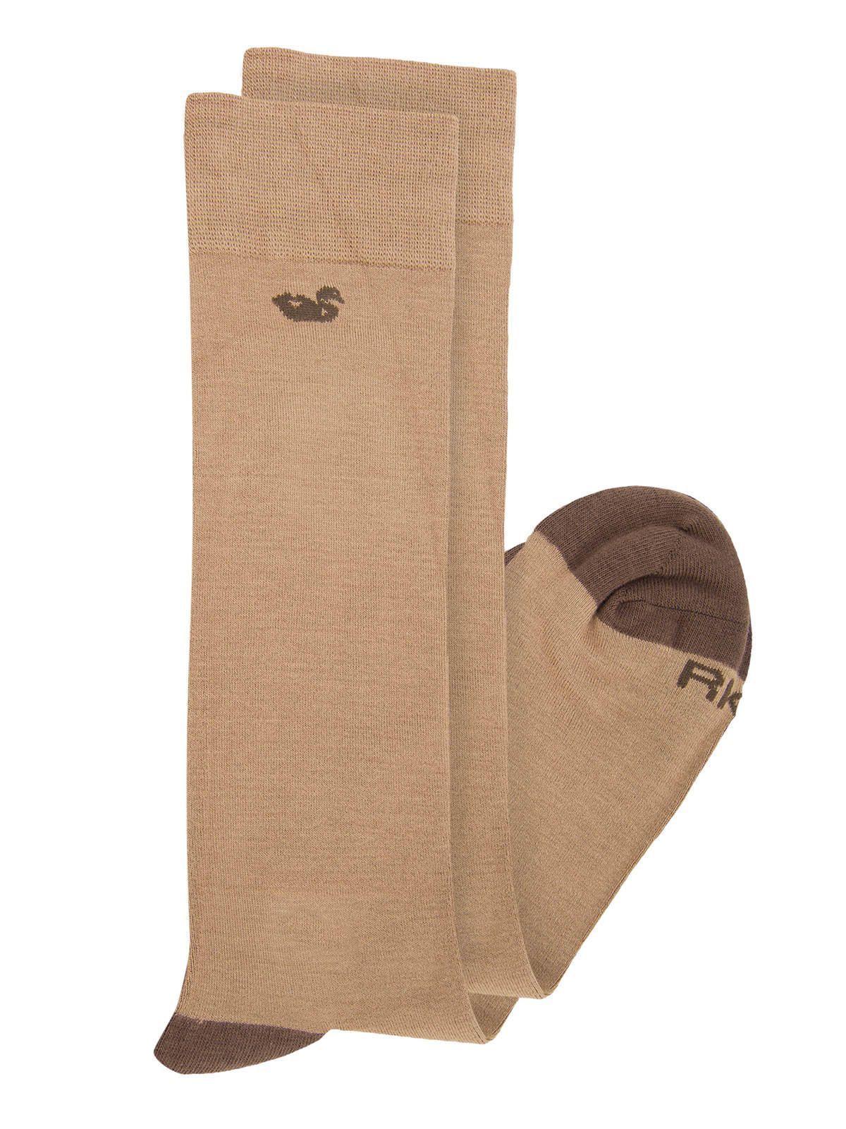 Calcetin Bambú Hombre Lg Simple Café-1