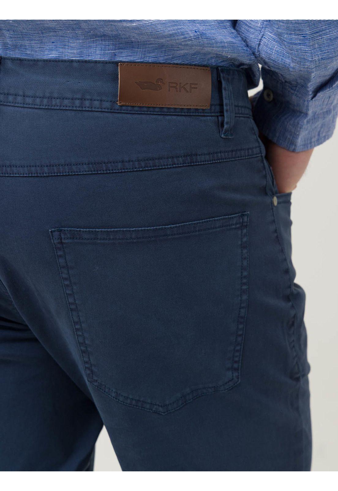 Pantalón Algodón Hombre Five Azul-7