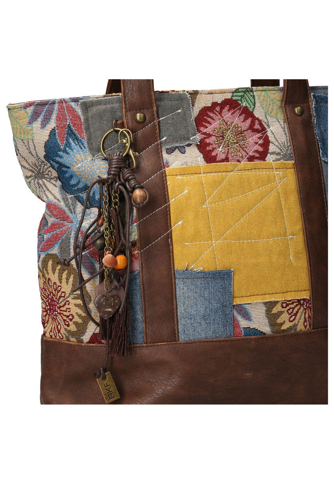 Cartera Textil Mujer Simone Tote Azul-3