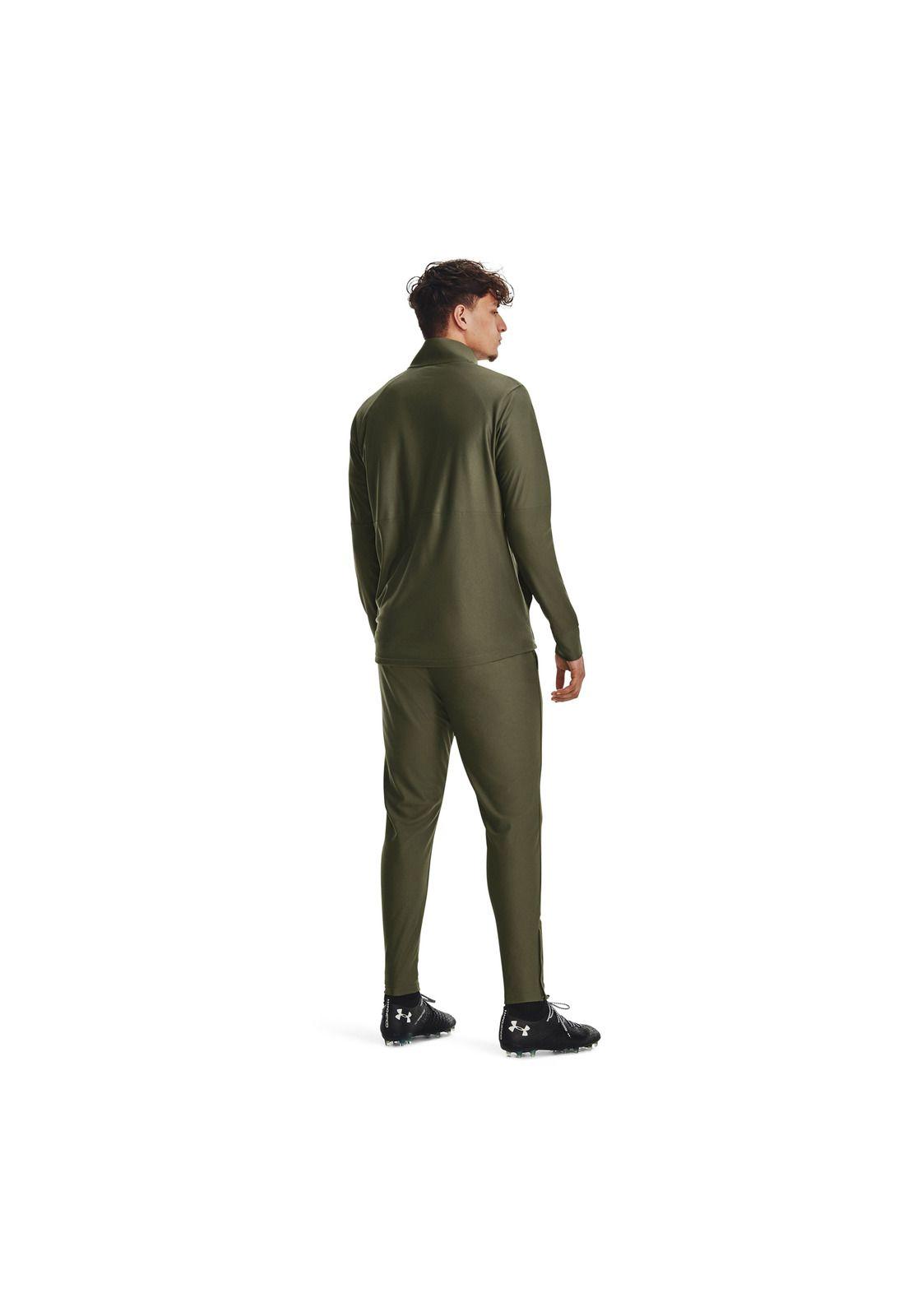 Polerón UA Challenger hombre Verde Oscuro-4