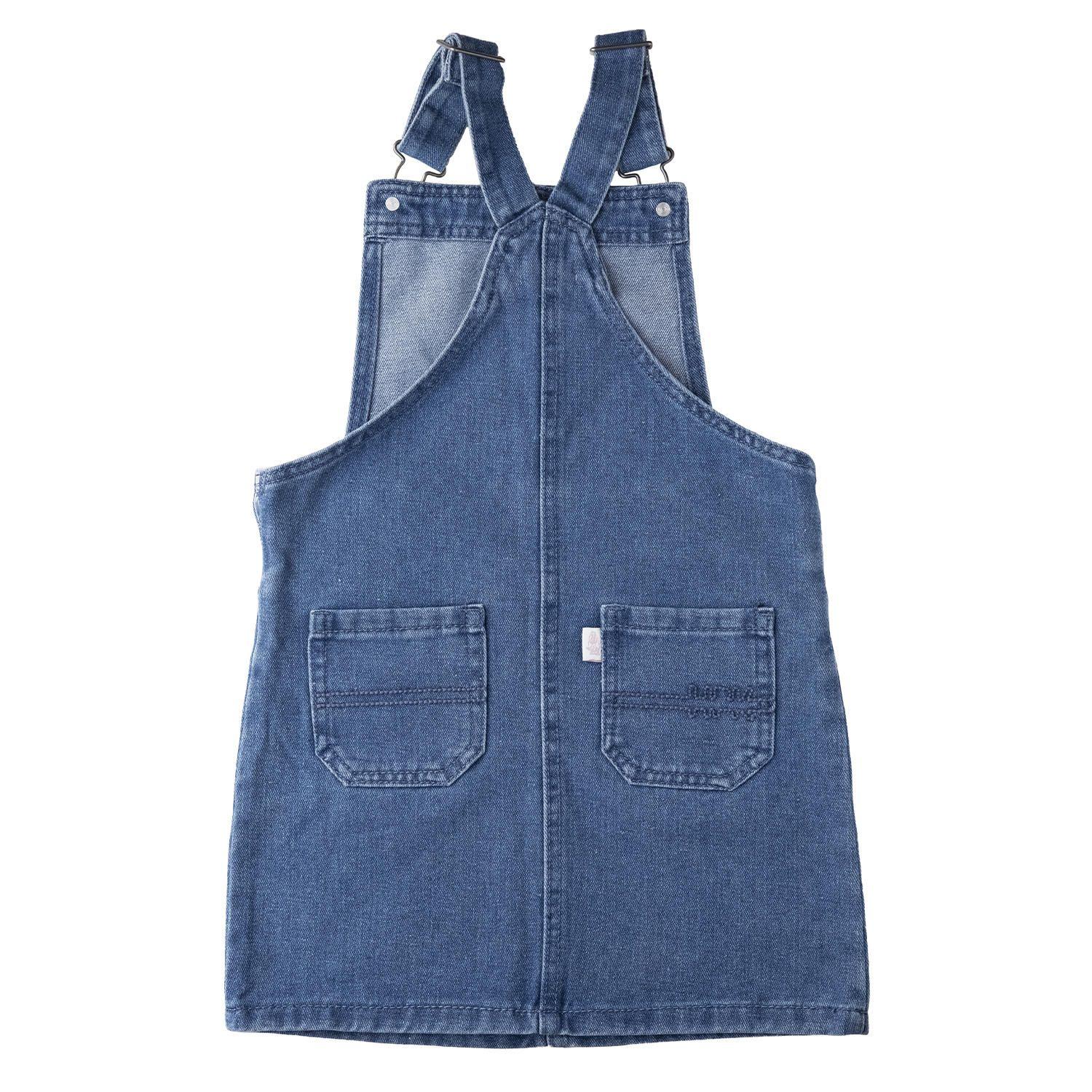 Vestido Algodón Niña Jardinera Leopard-1