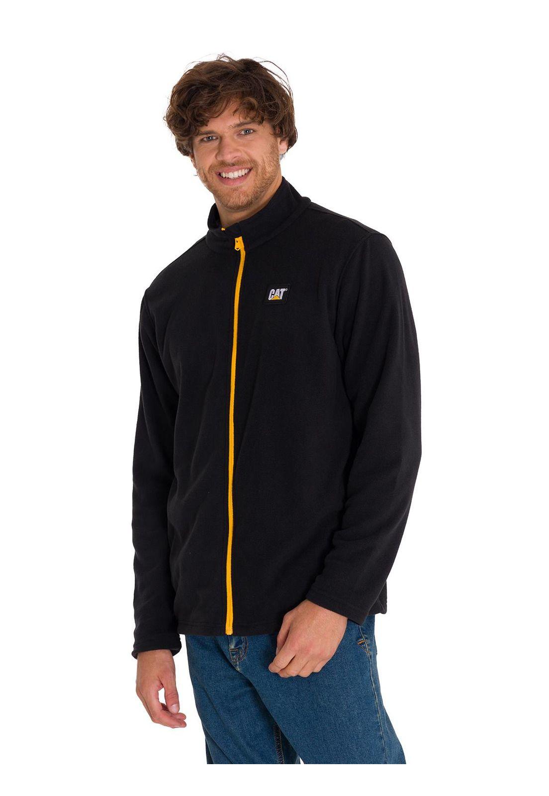 Polar Microfleece Full Zip Hombre Negro-1