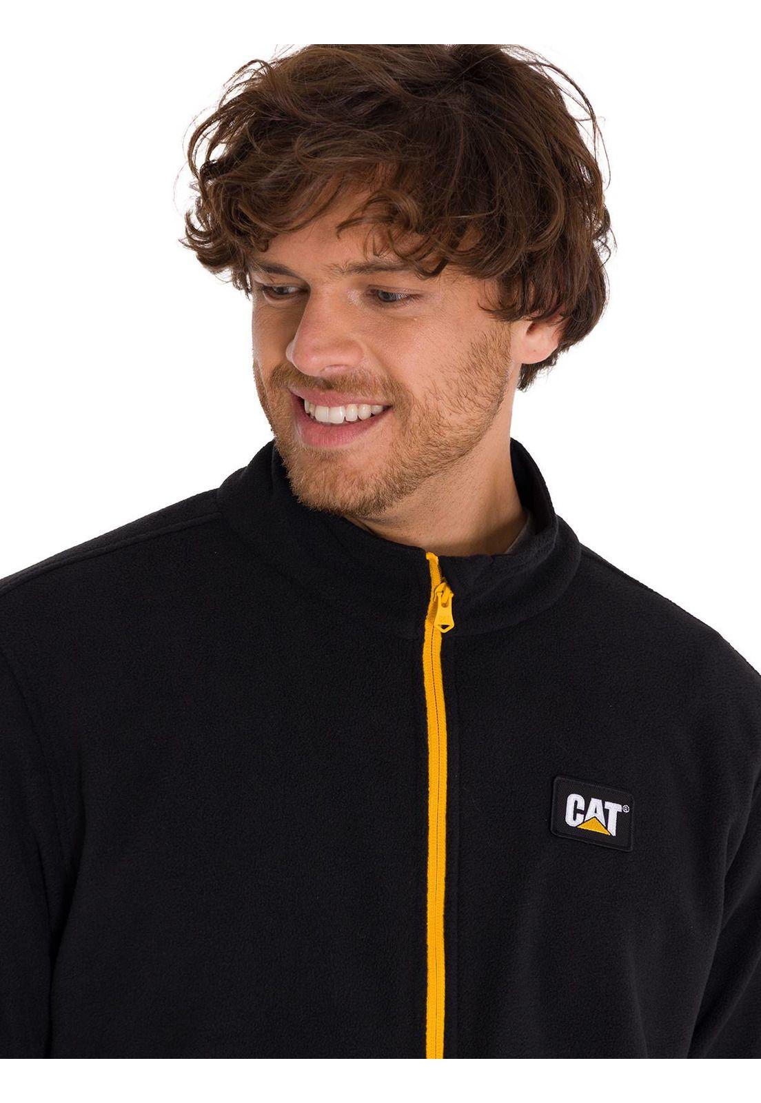 Polar Microfleece Full Zip Hombre Negro-4