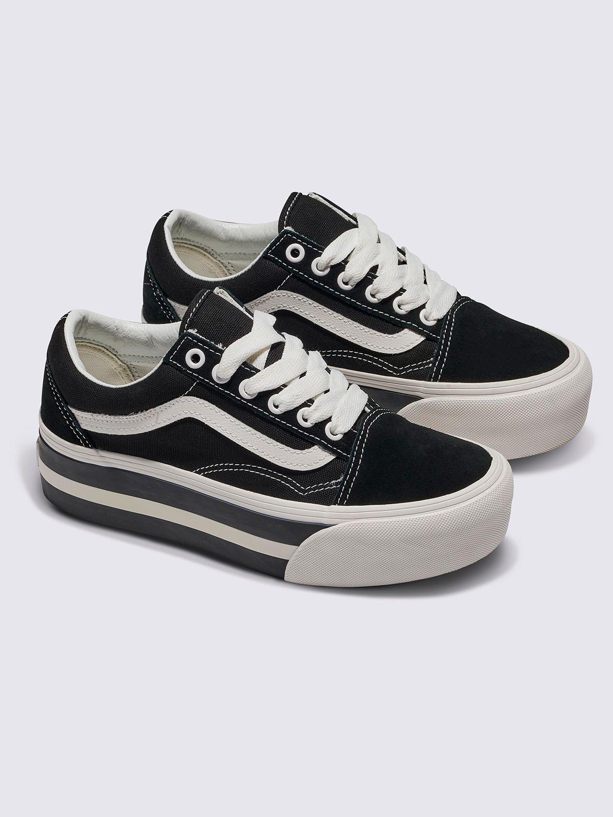 Zapatilla Urbana Mujer Old Skool Stackform Negro-0