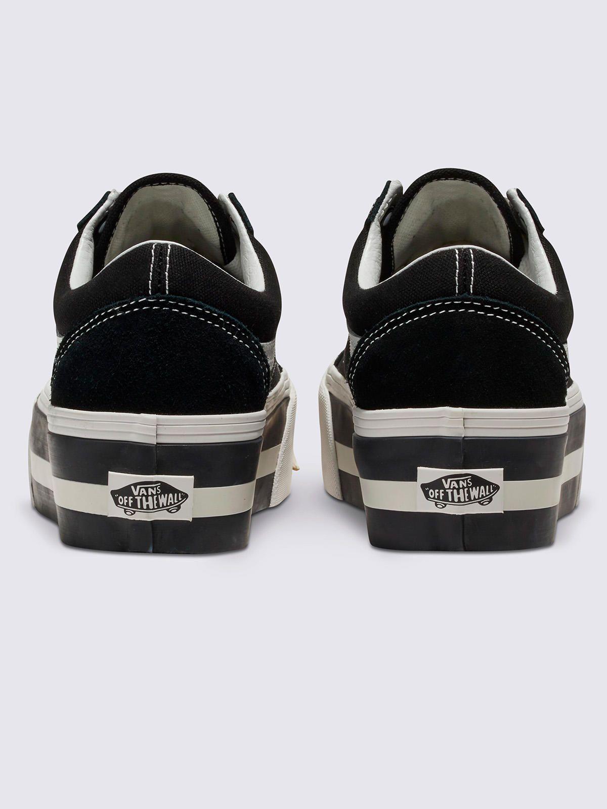 Zapatilla Urbana Mujer Old Skool Stackform Negro-4