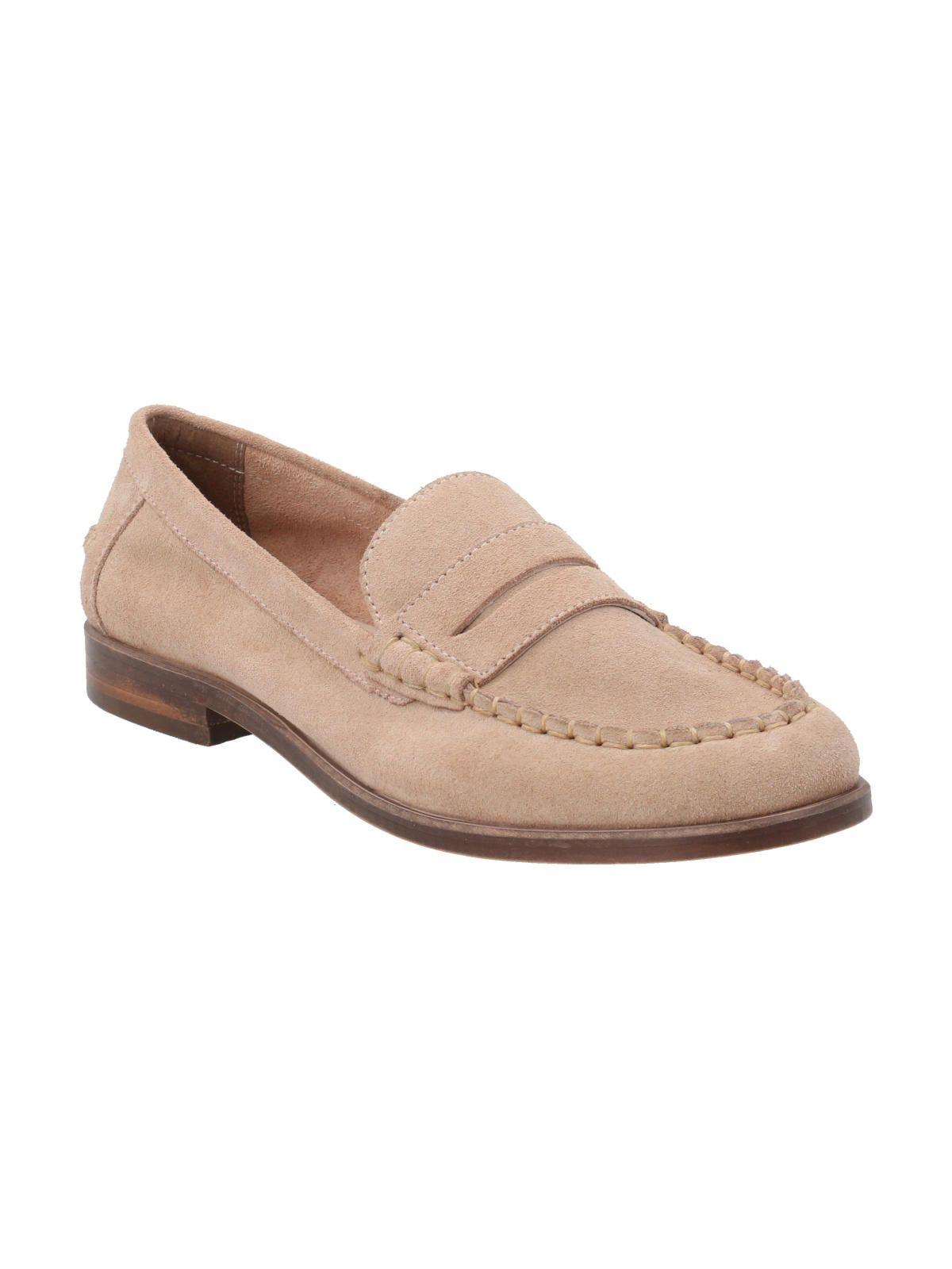 Mocasín Cuero Mujer Valtteri Café Claro-1