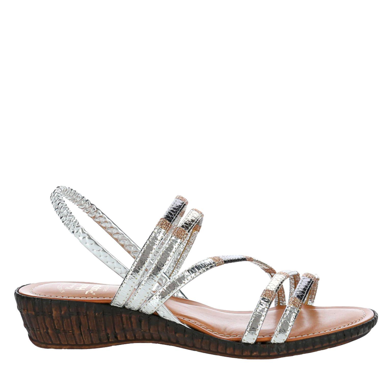 Sandalia Mujer Sora Plateado-1