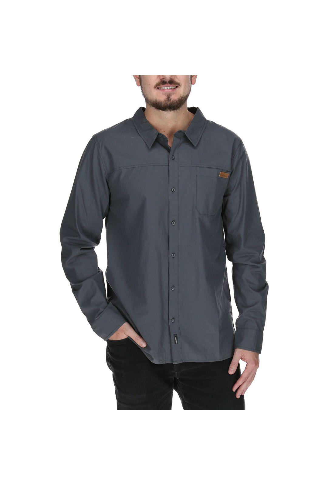 Camisa Hombre Zadar Lshirt Gris-0