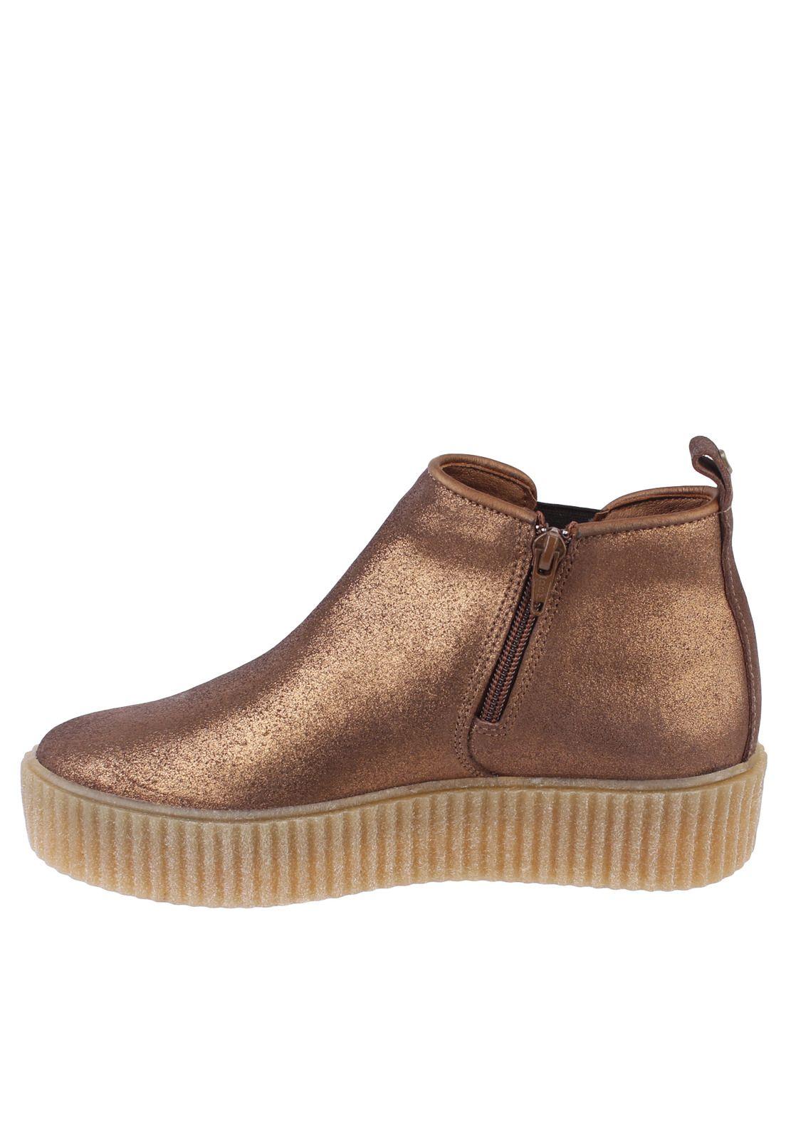 Botin Cuero Mujer Angeline Café-2