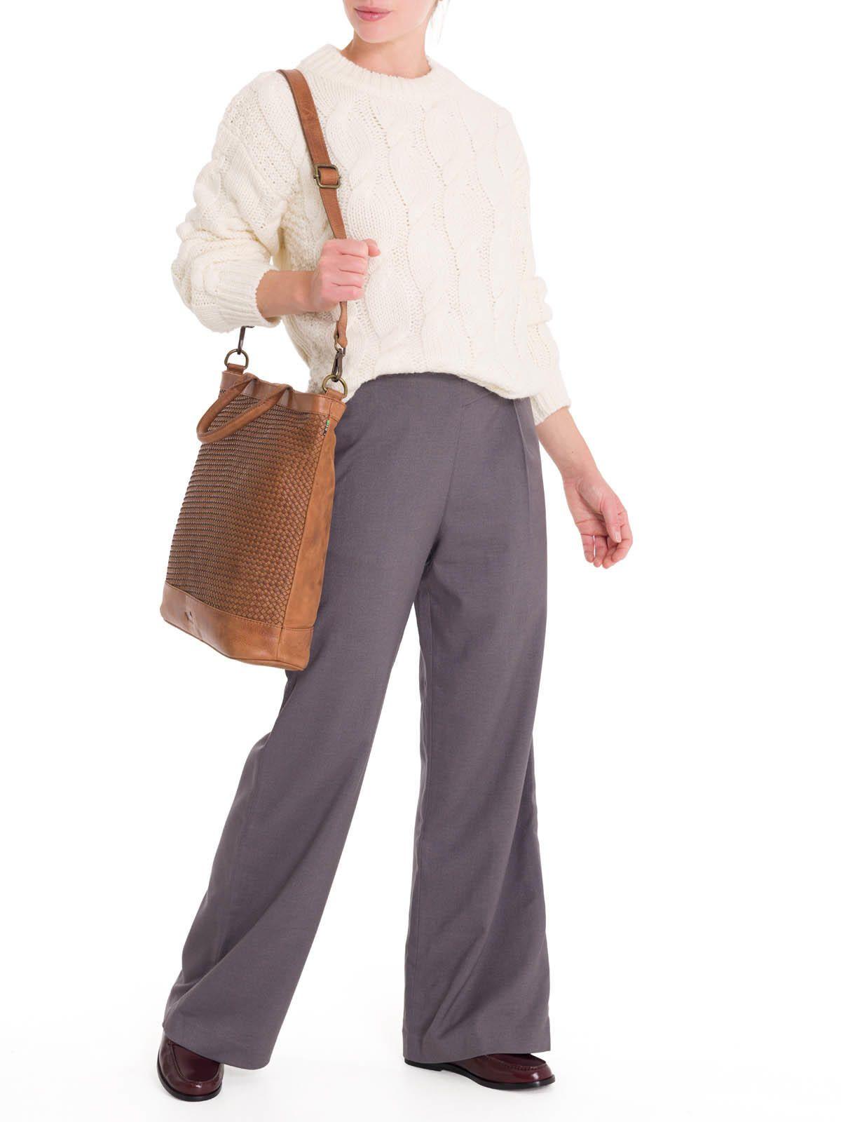 Chaleco Fibras Naturales Mujer Rumany Blanco-5