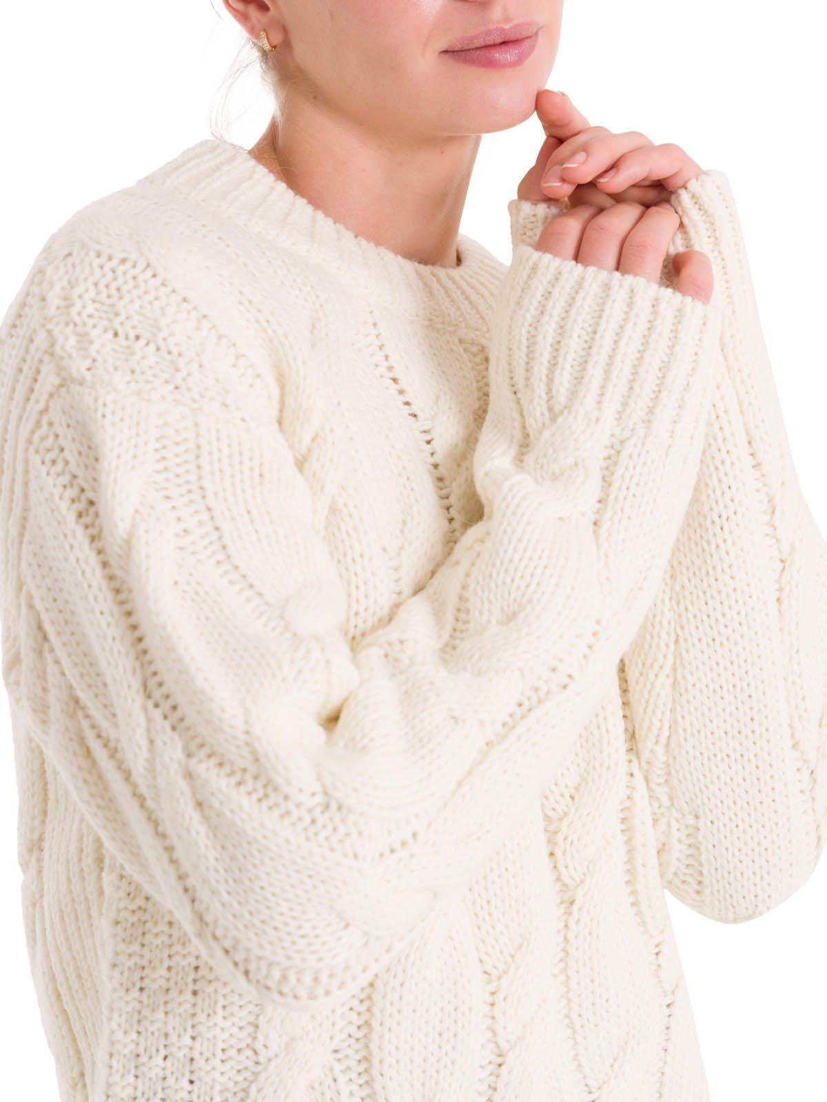 Chaleco Fibras Naturales Mujer Rumany Blanco-4