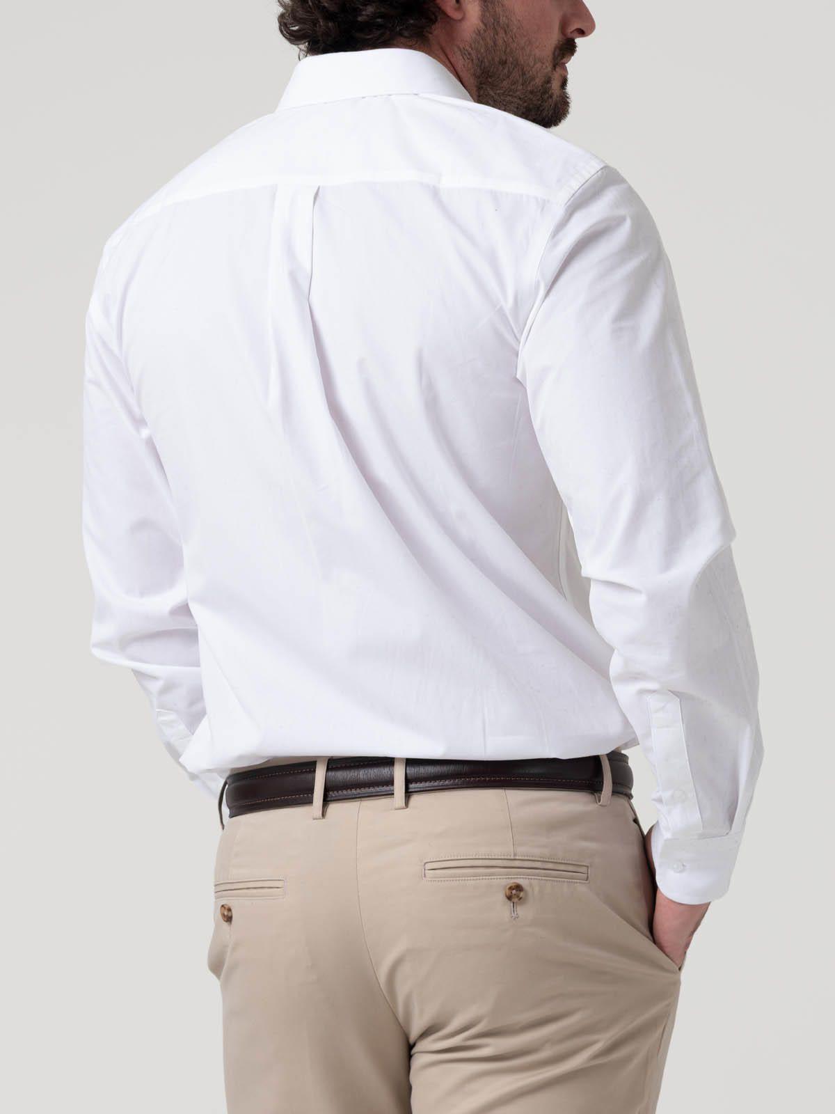 Camisa Algodón Blanco Easysolid Hombre-5