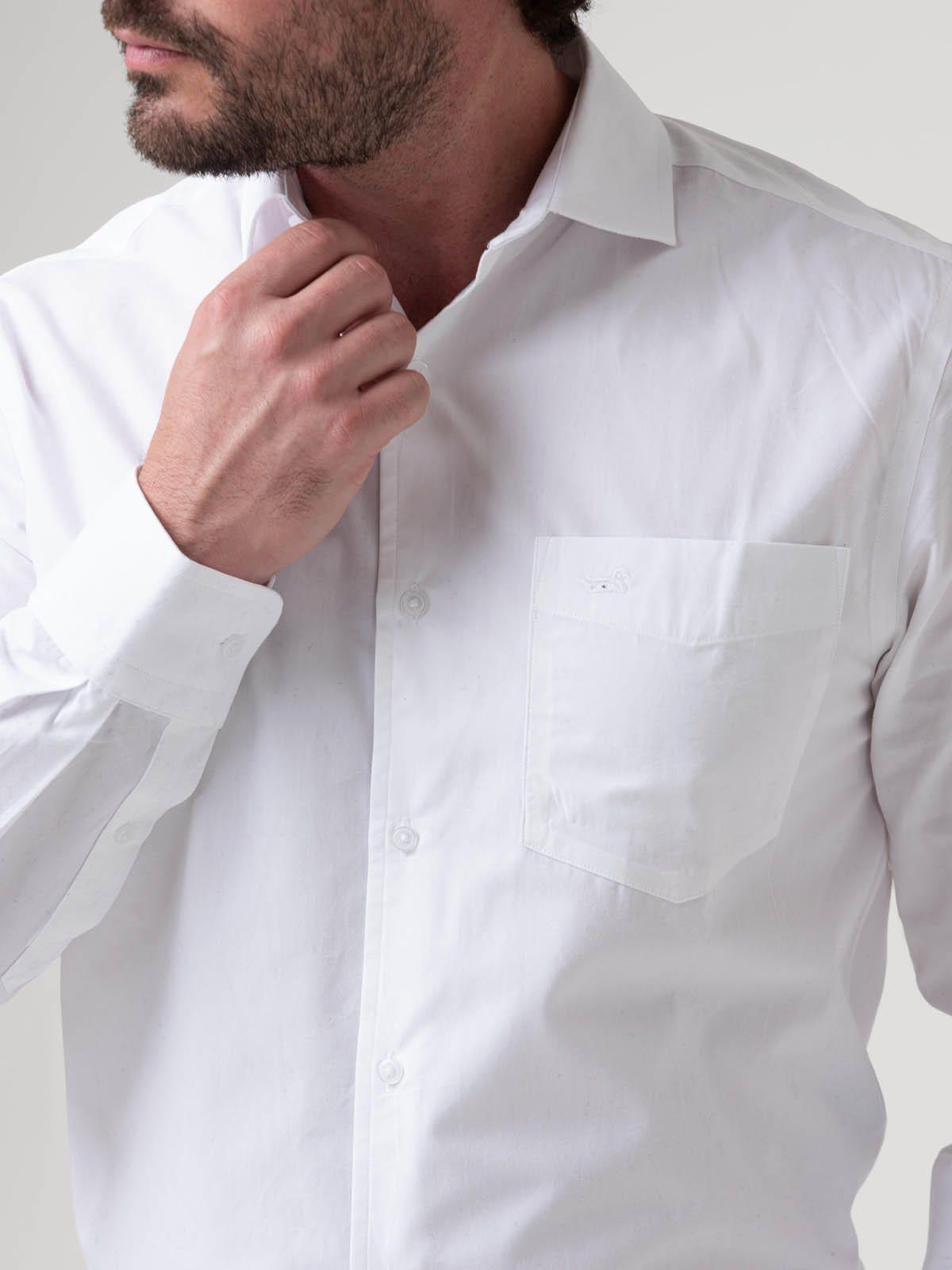 Camisa Algodón Blanco Easysolid Hombre-6