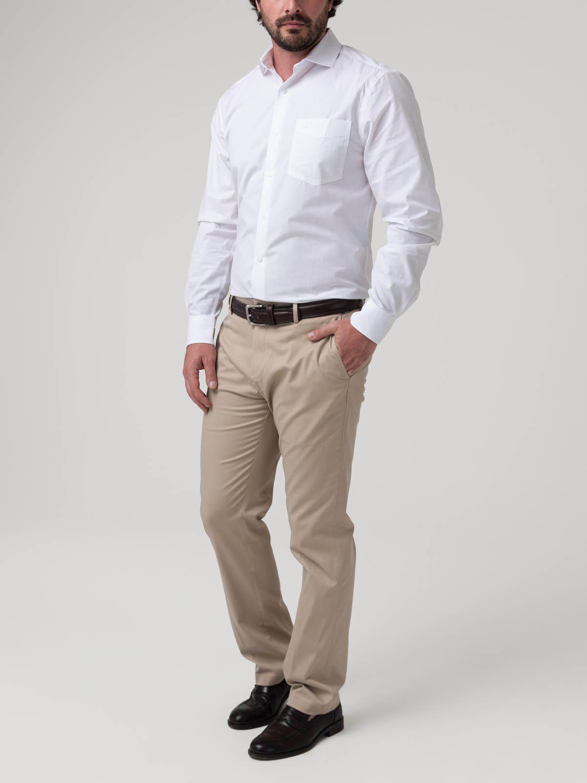 Camisa Algodón Blanco Easysolid Hombre-7
