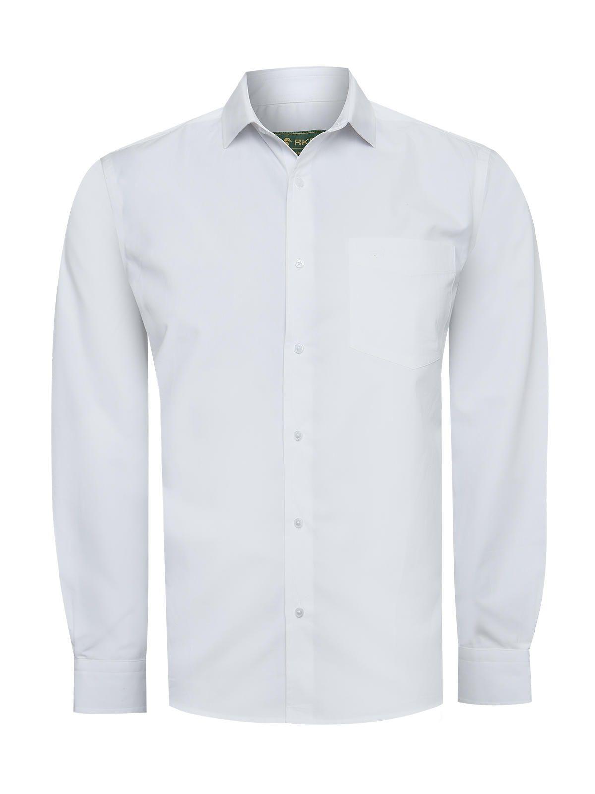 Camisa Algodón Blanco Easysolid Hombre-1