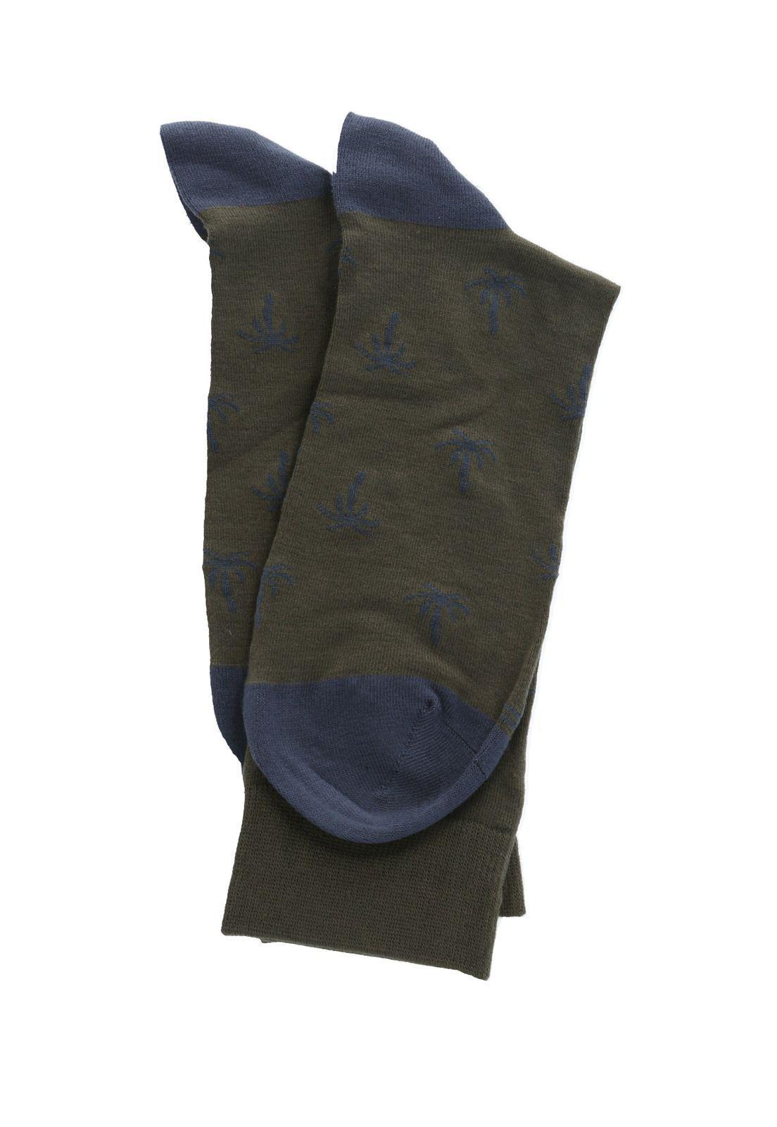 Calcetin Verde Palm Hombre-2