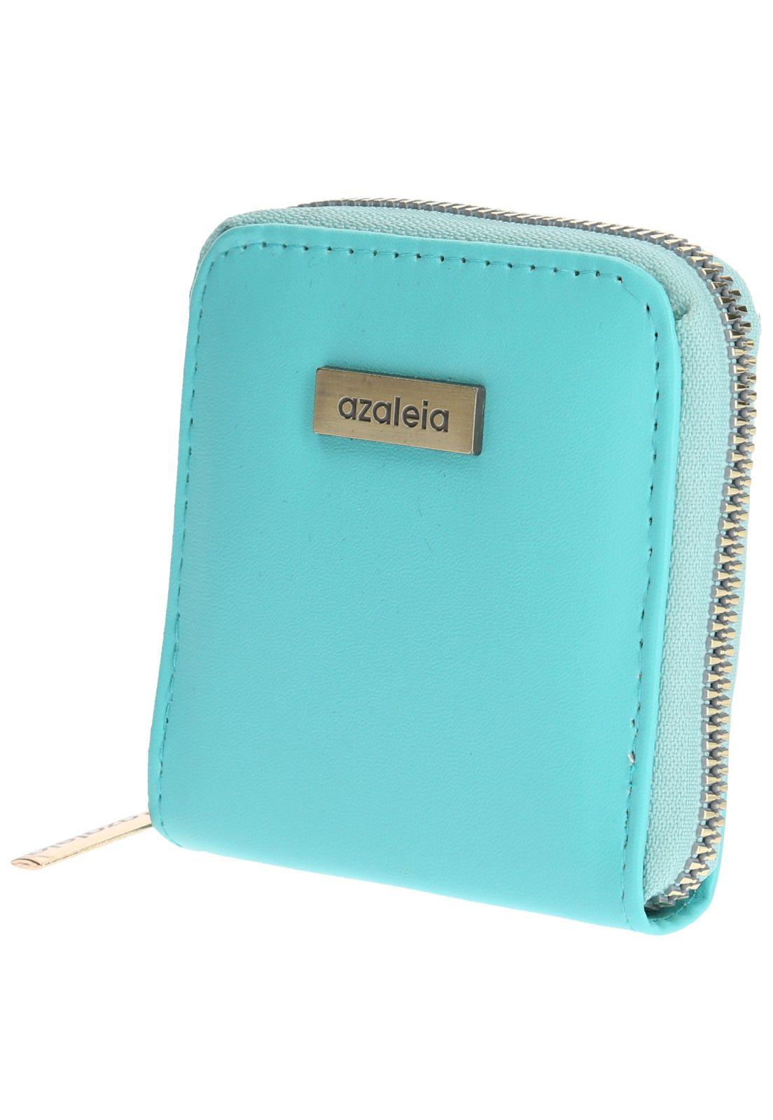 Billetera Casual Color Wallet Celeste Mujer-1