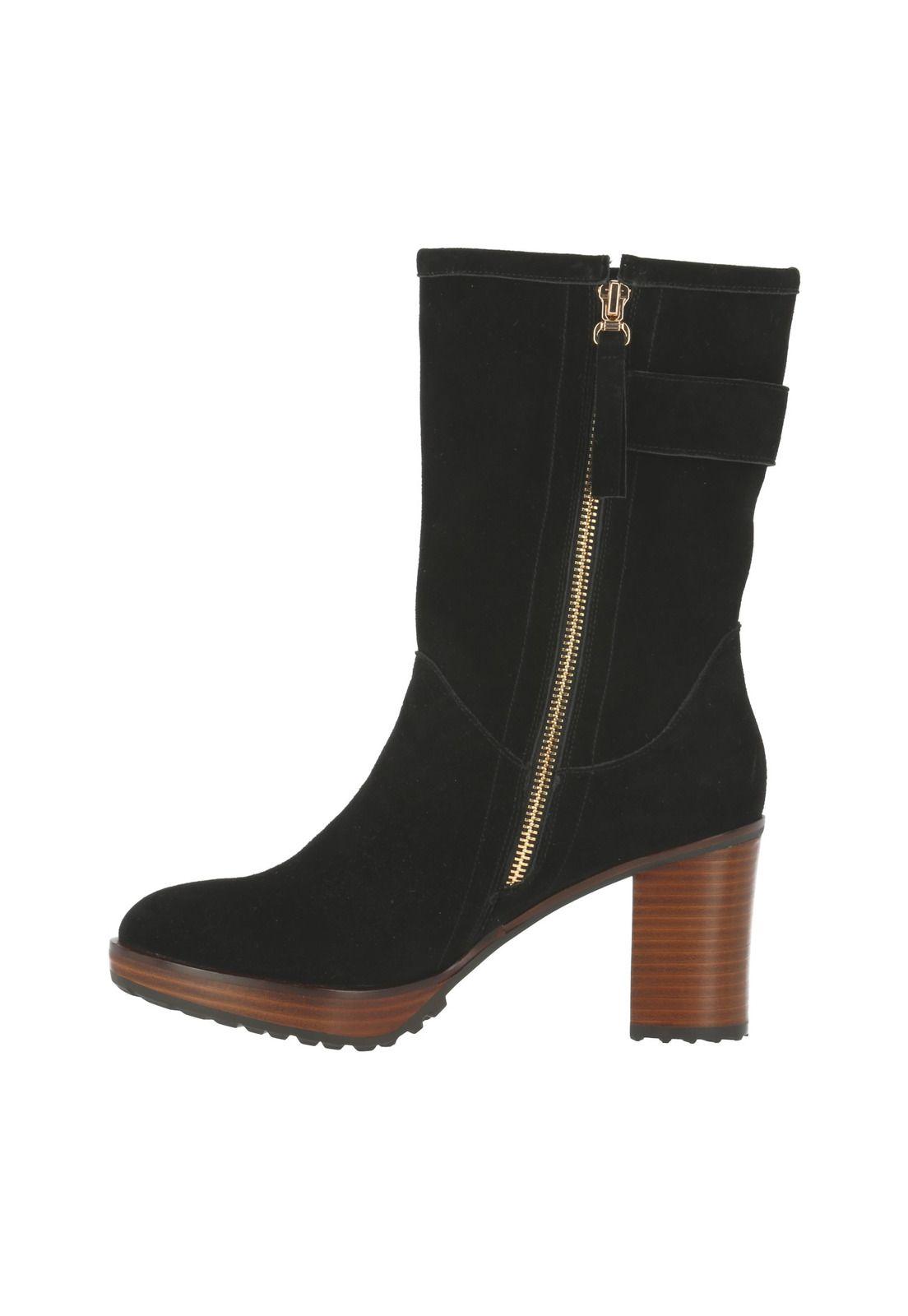 Botin Cuero Mujer Nuria Negro-3