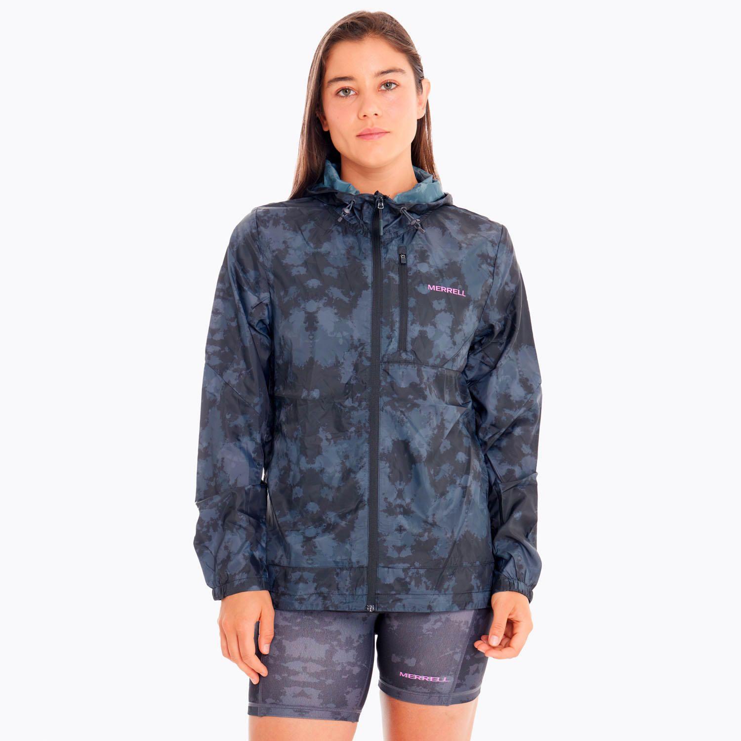 Cortaviento Mujer Trail Running Ed Skyfire Gris-0