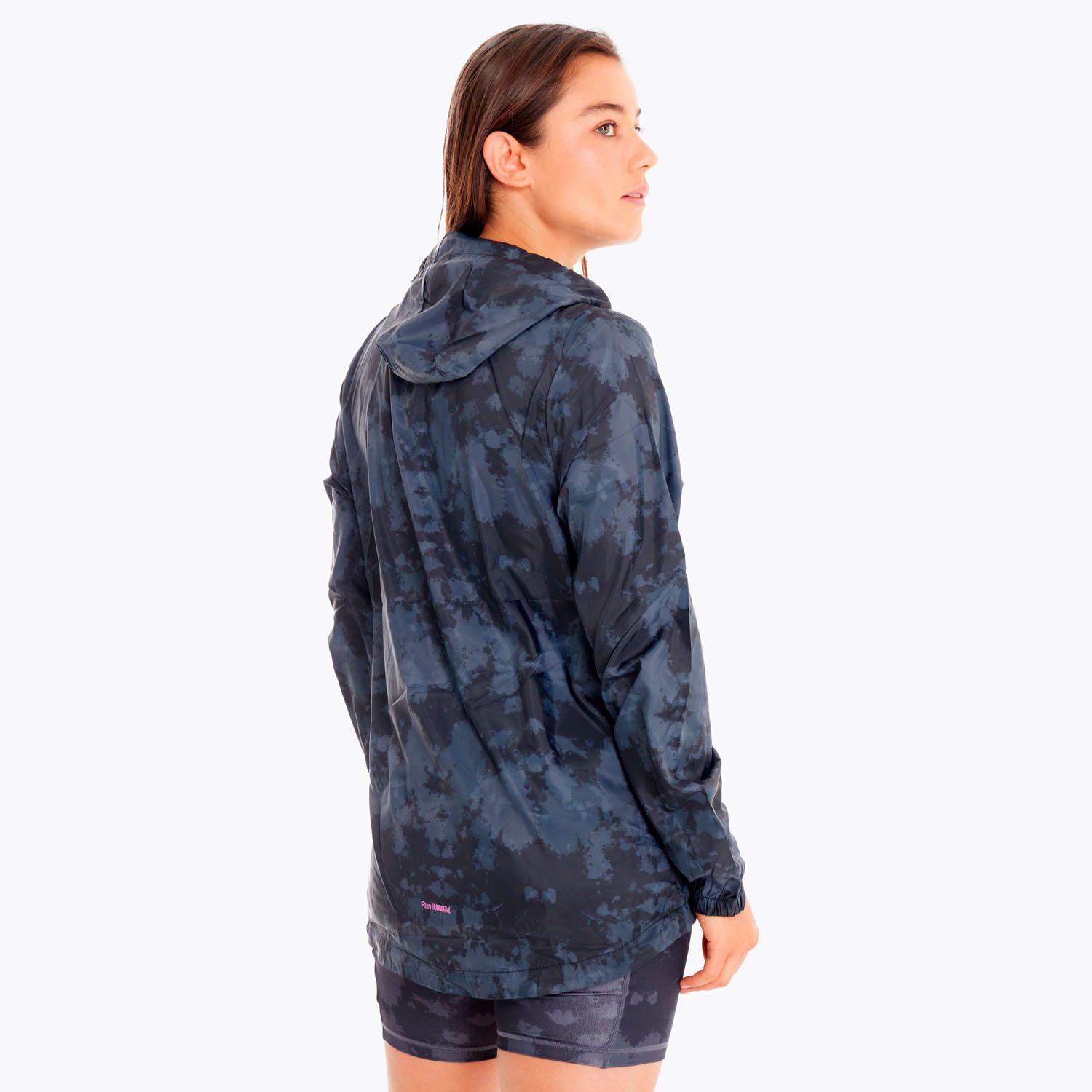 Cortaviento Mujer Trail Running Ed Skyfire Gris-4