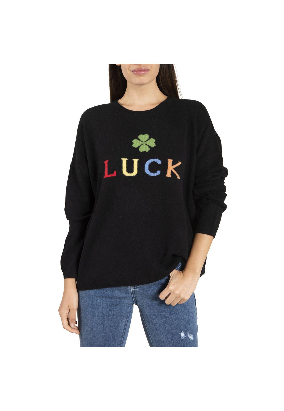 Sweater Mujer Cash Lana Negro-0