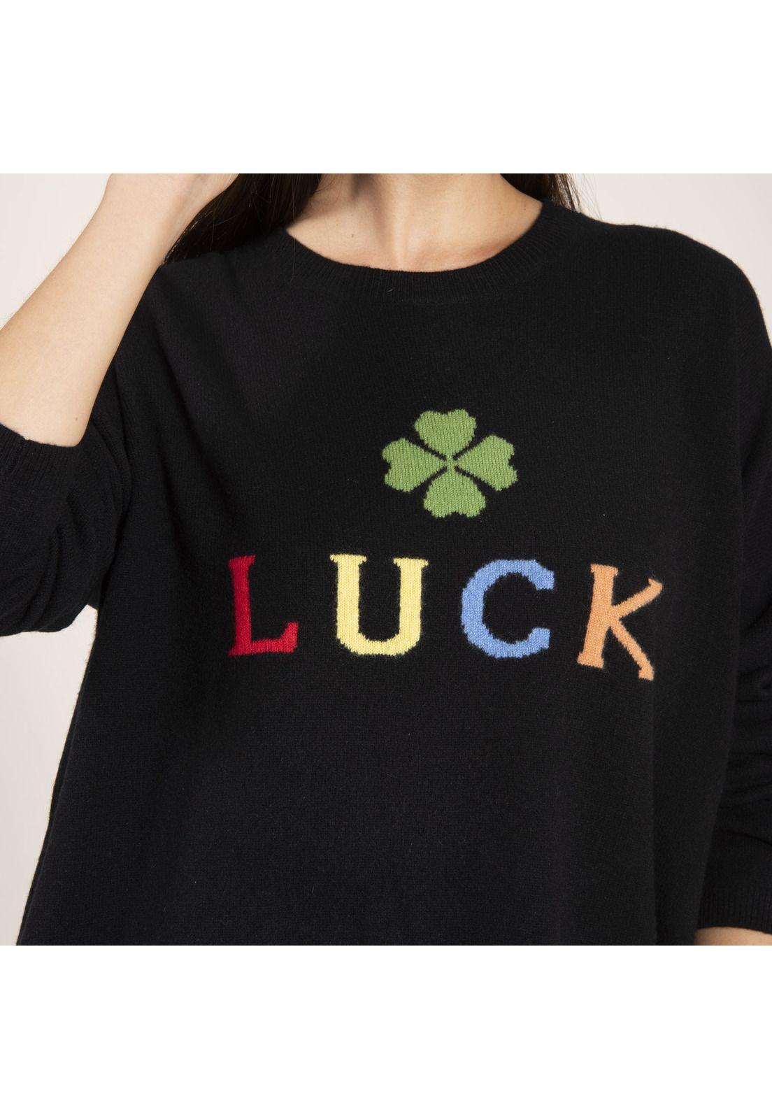 Sweater Mujer Cash Lana Negro-3