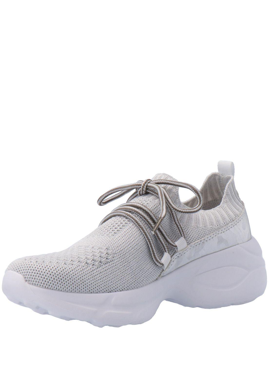 Zapatilla Mujer Mesh Plateado-3